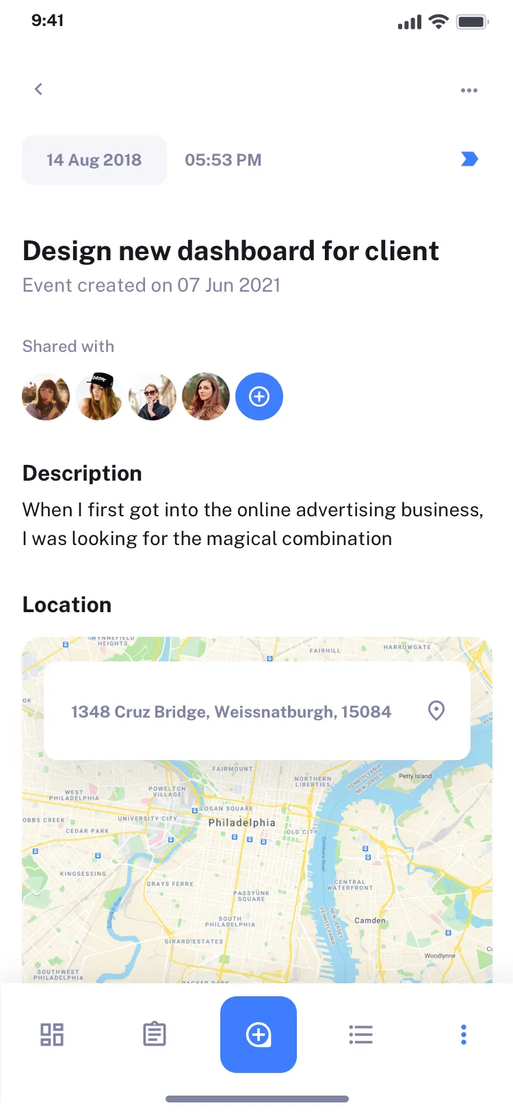 Mobile Calendar UI design