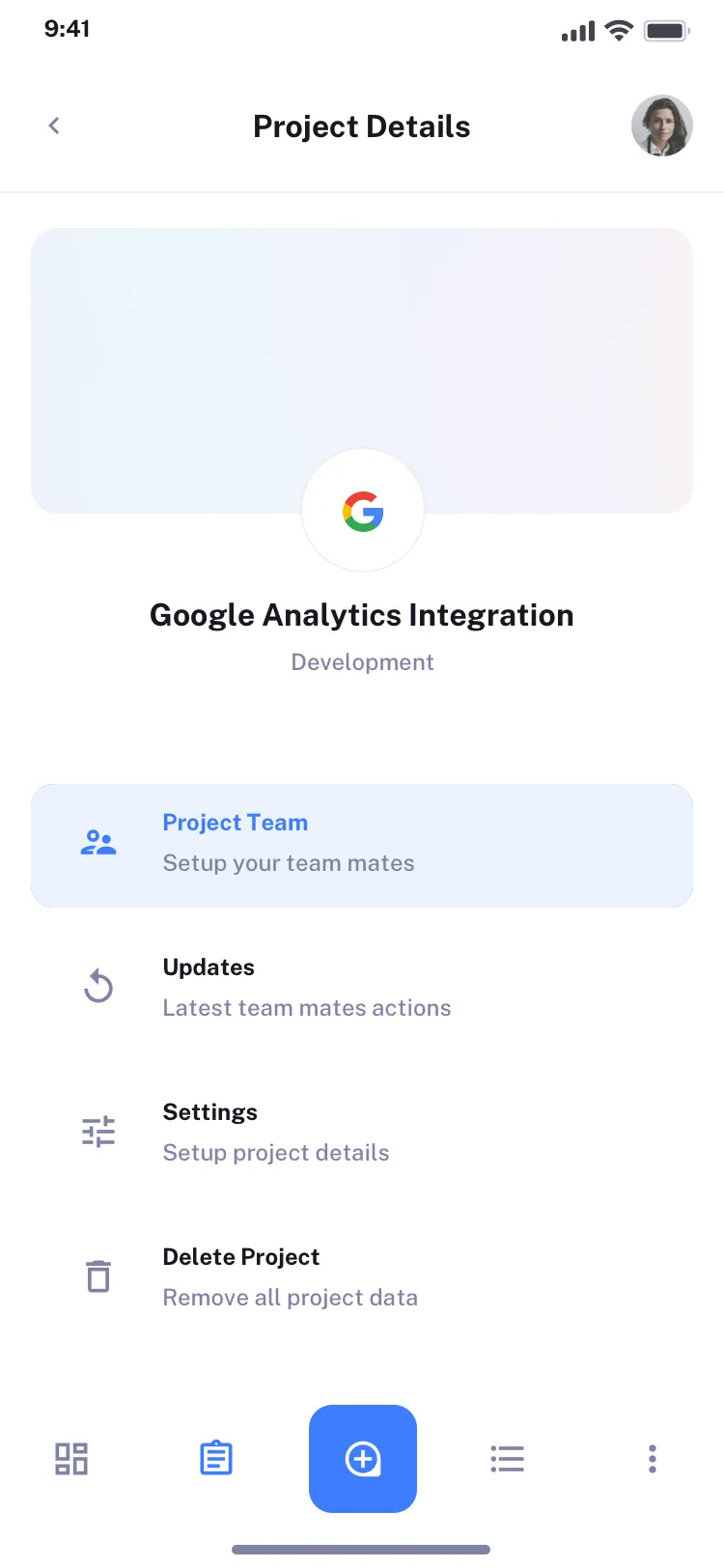 Mobile productivity UI design
