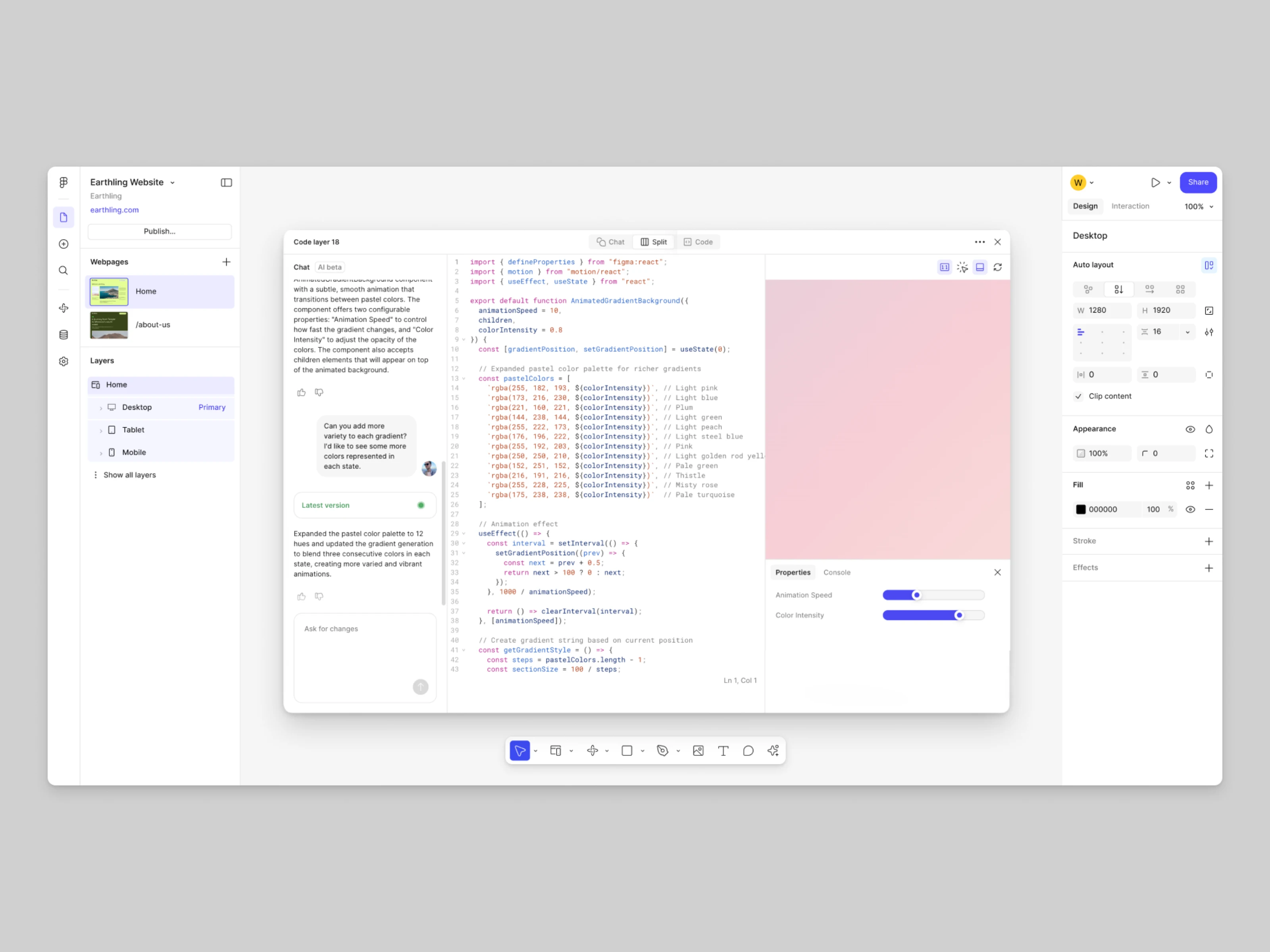 Meet code layers in Figma