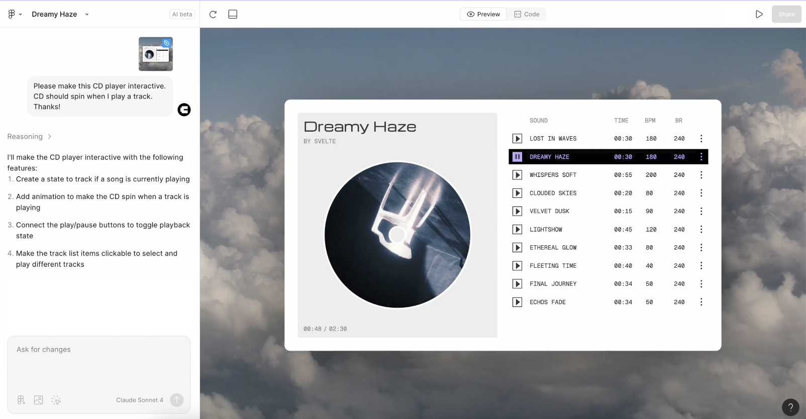 Generate UI design with Figma Make