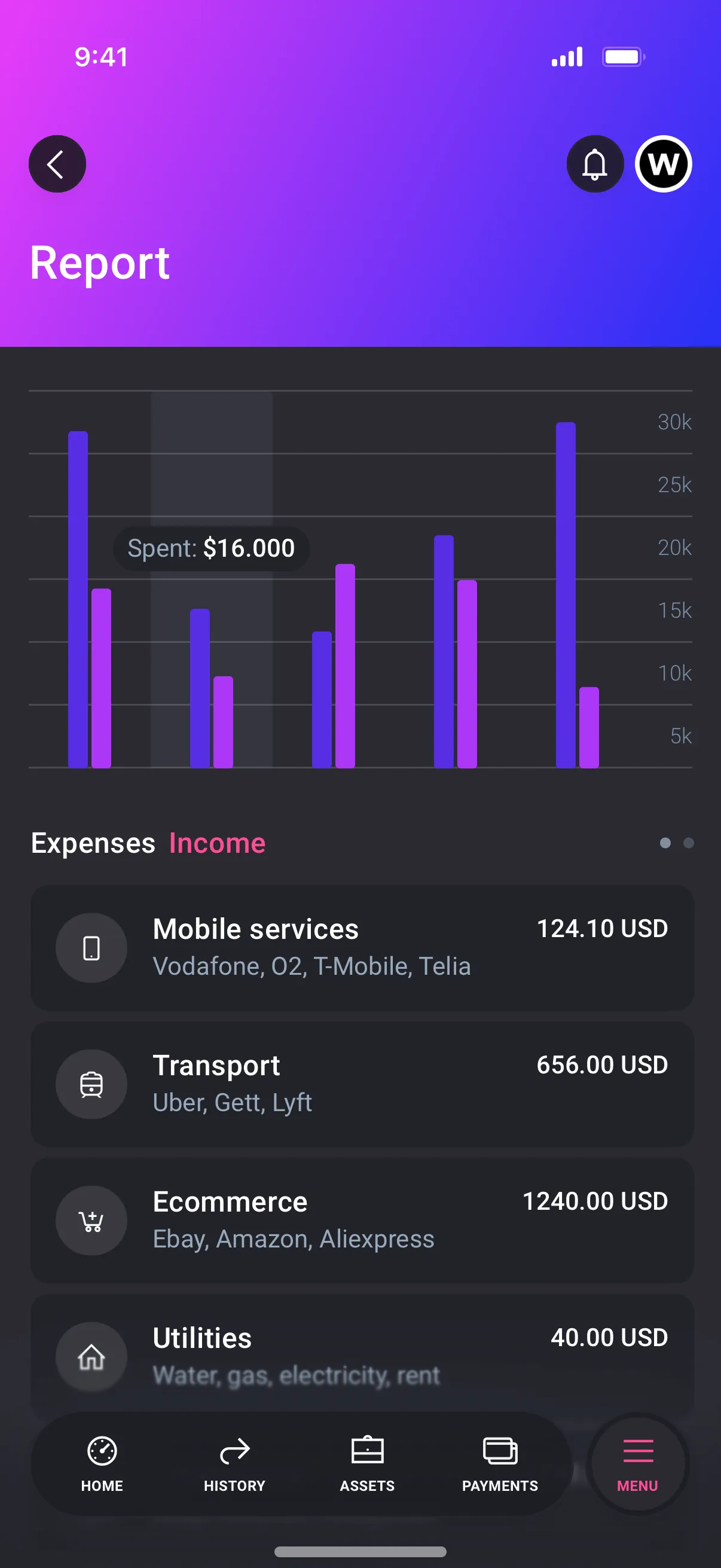 Mobile App Settings Design