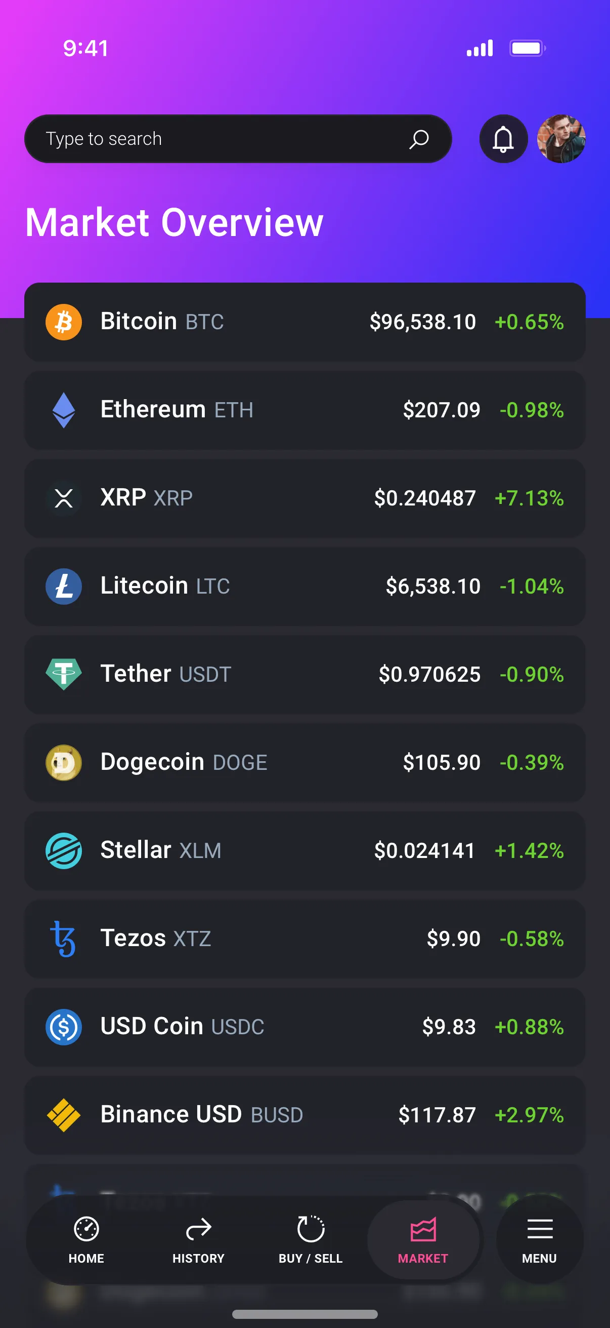 Mobile Crypto Wallet Design