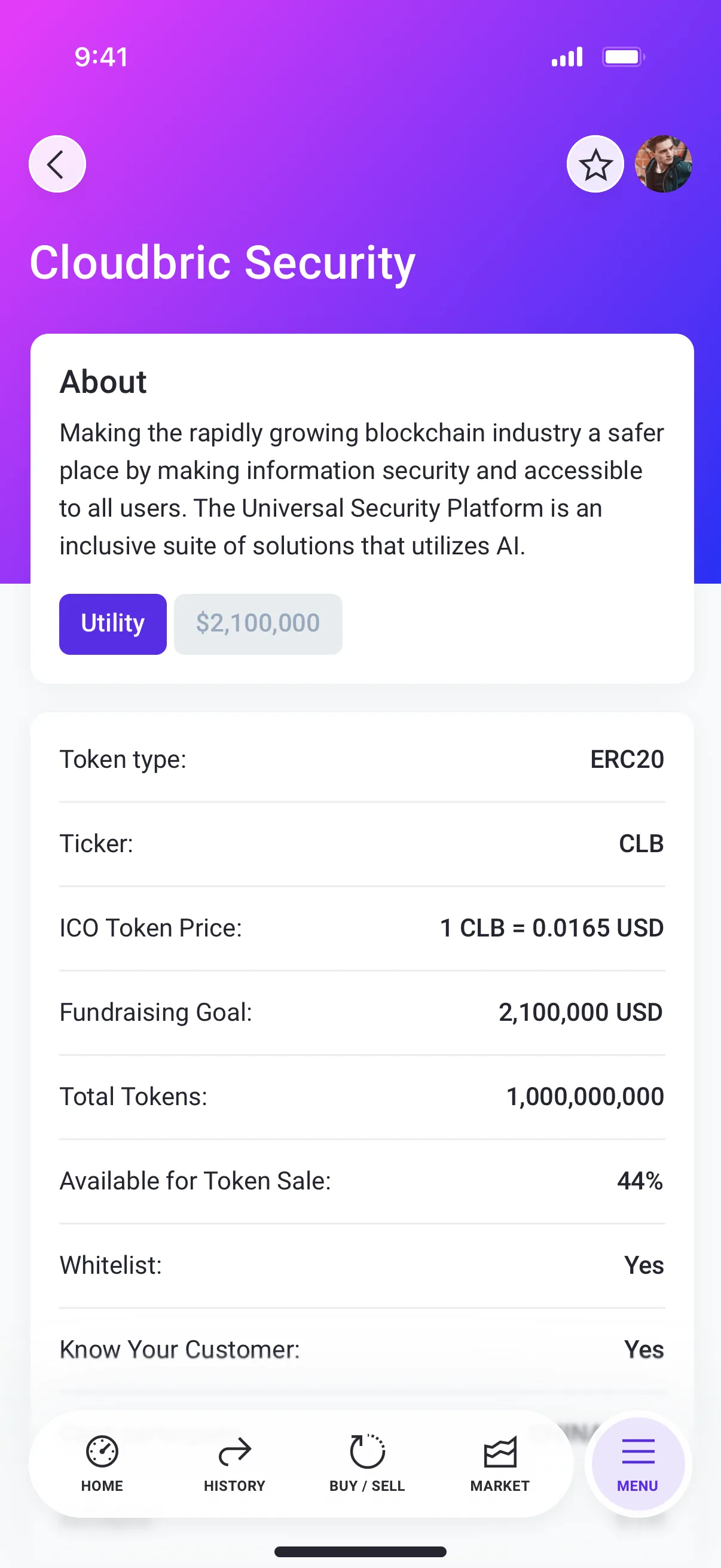 Mobile Crypto App Design