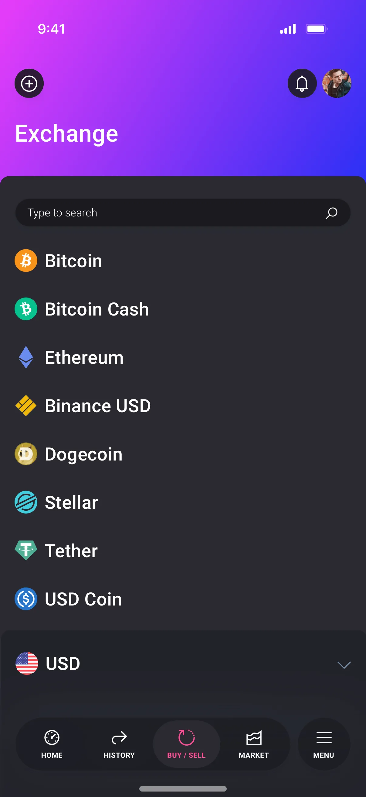 Mobile Crypto Wallet Design