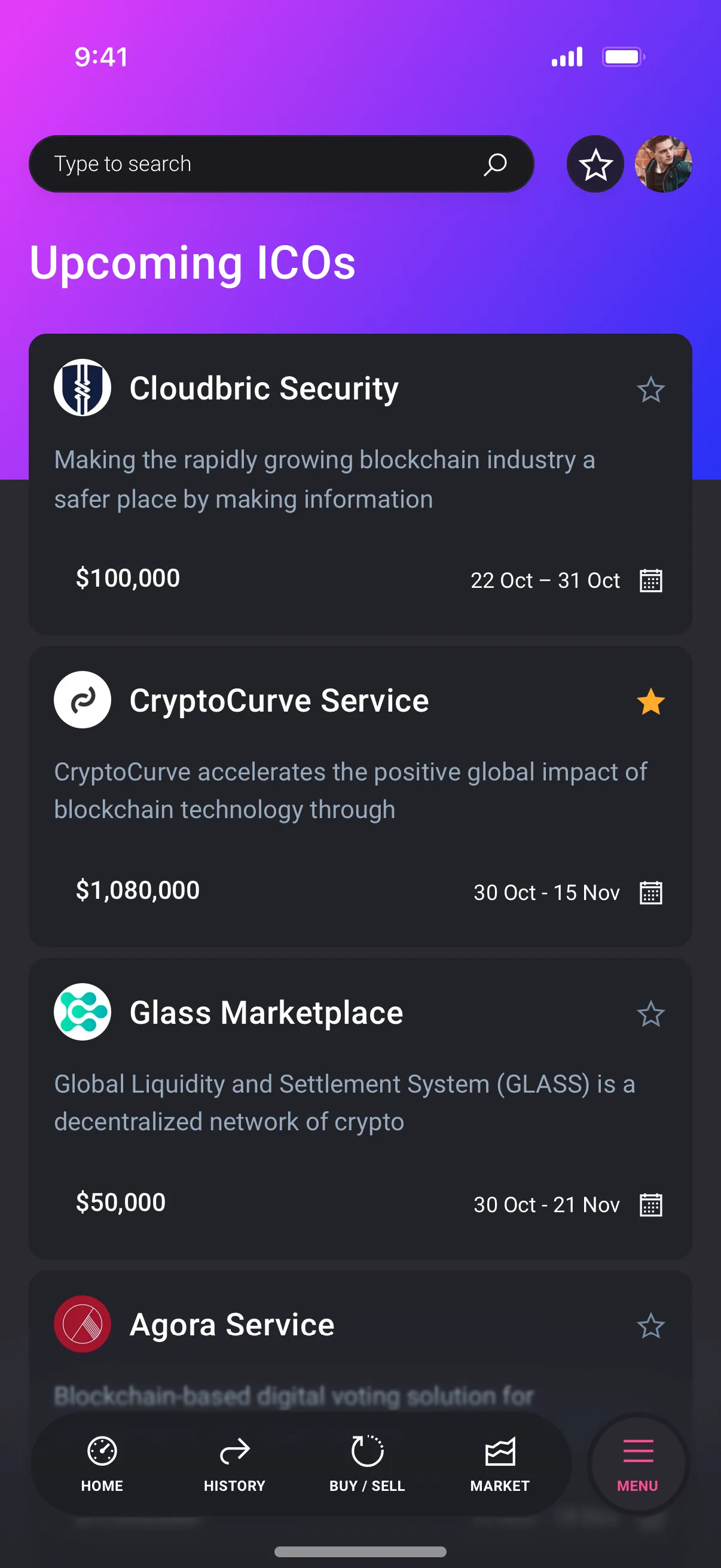 Mobile Crypto Wallet Design