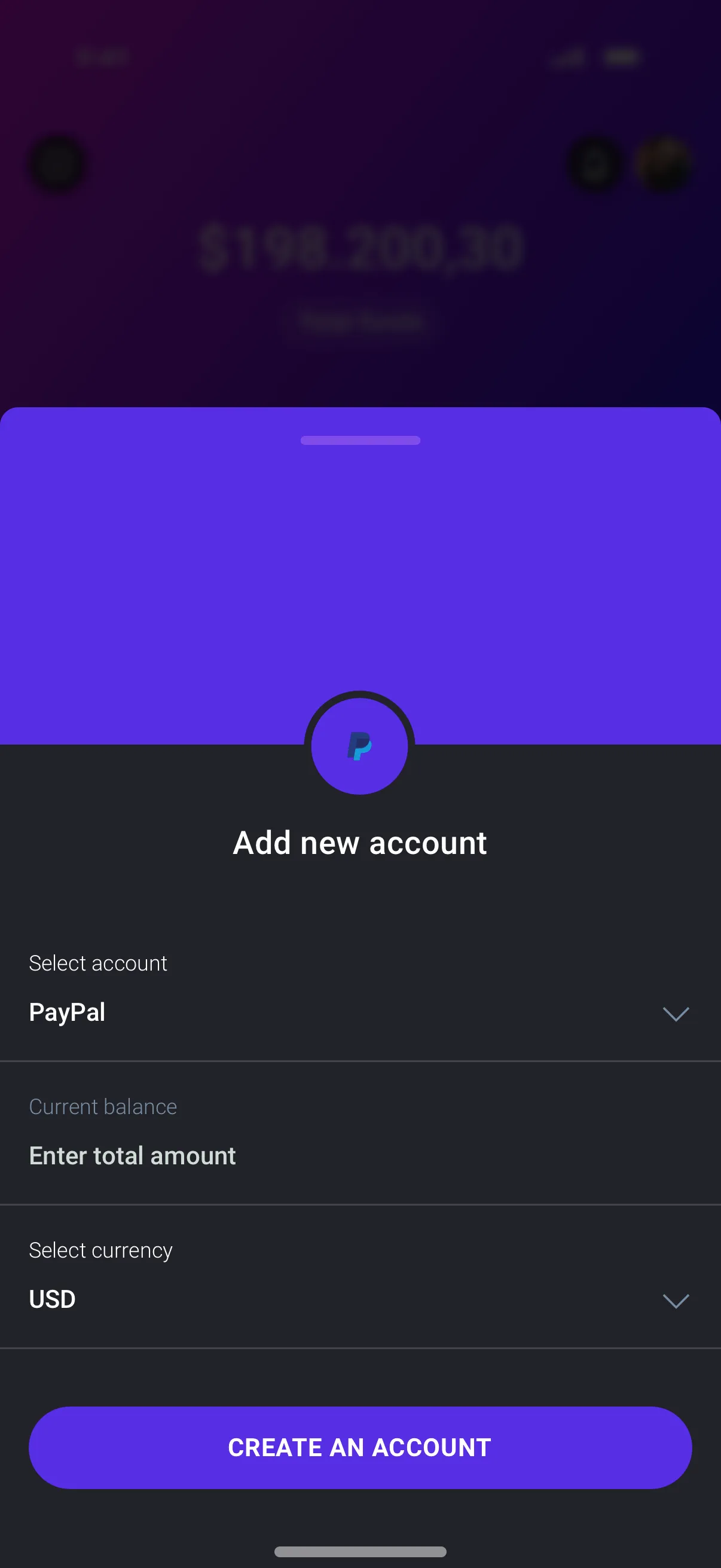 Mobile Budget App Design