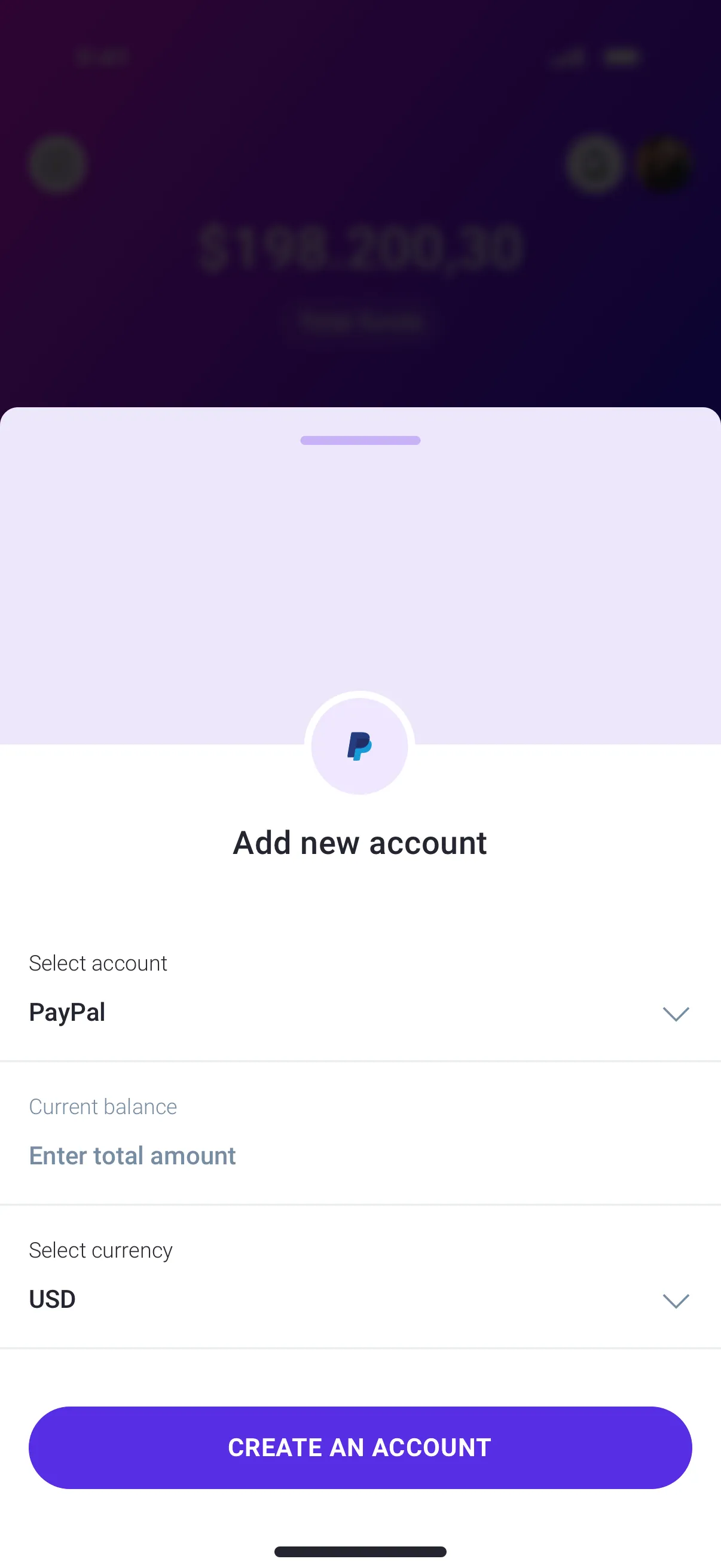Mobile Budget App Design