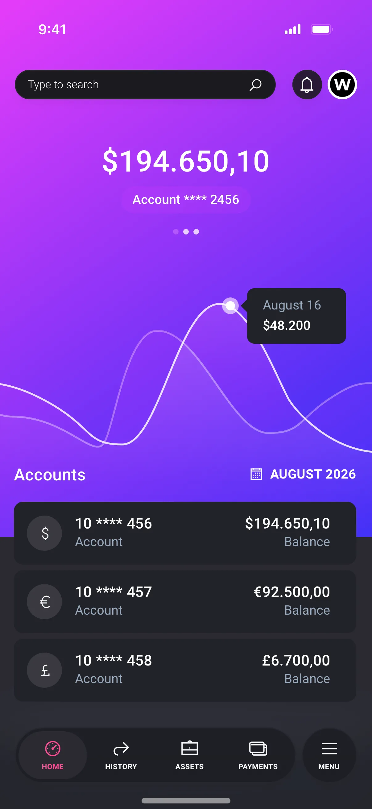 Mobile Business banking app design