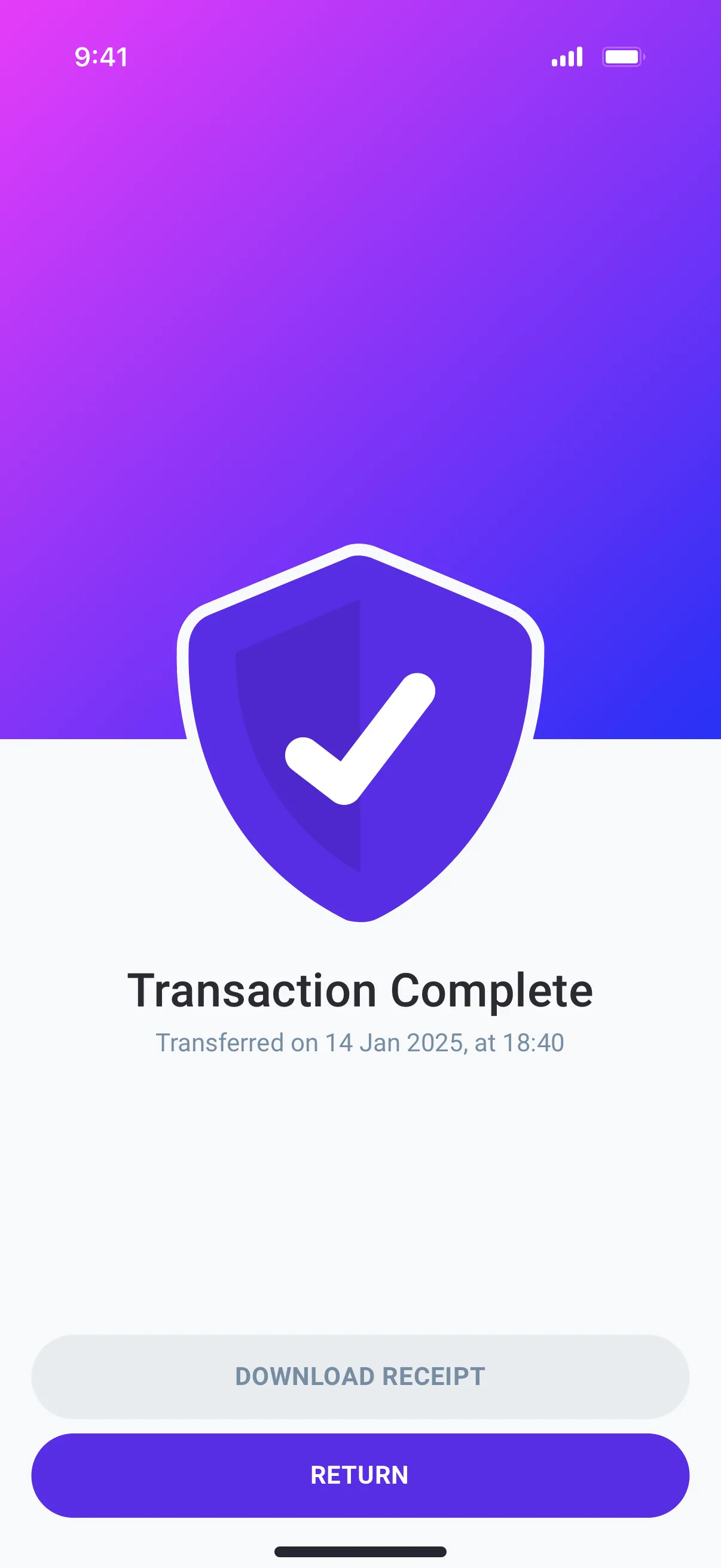 Mobile Payments app design