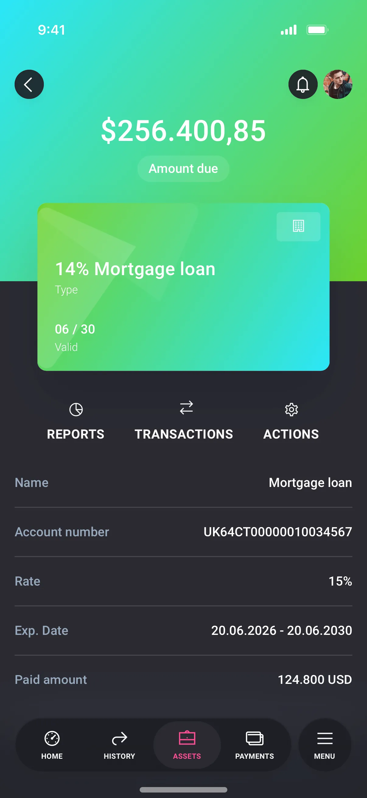 Debit Card design for Mobile App