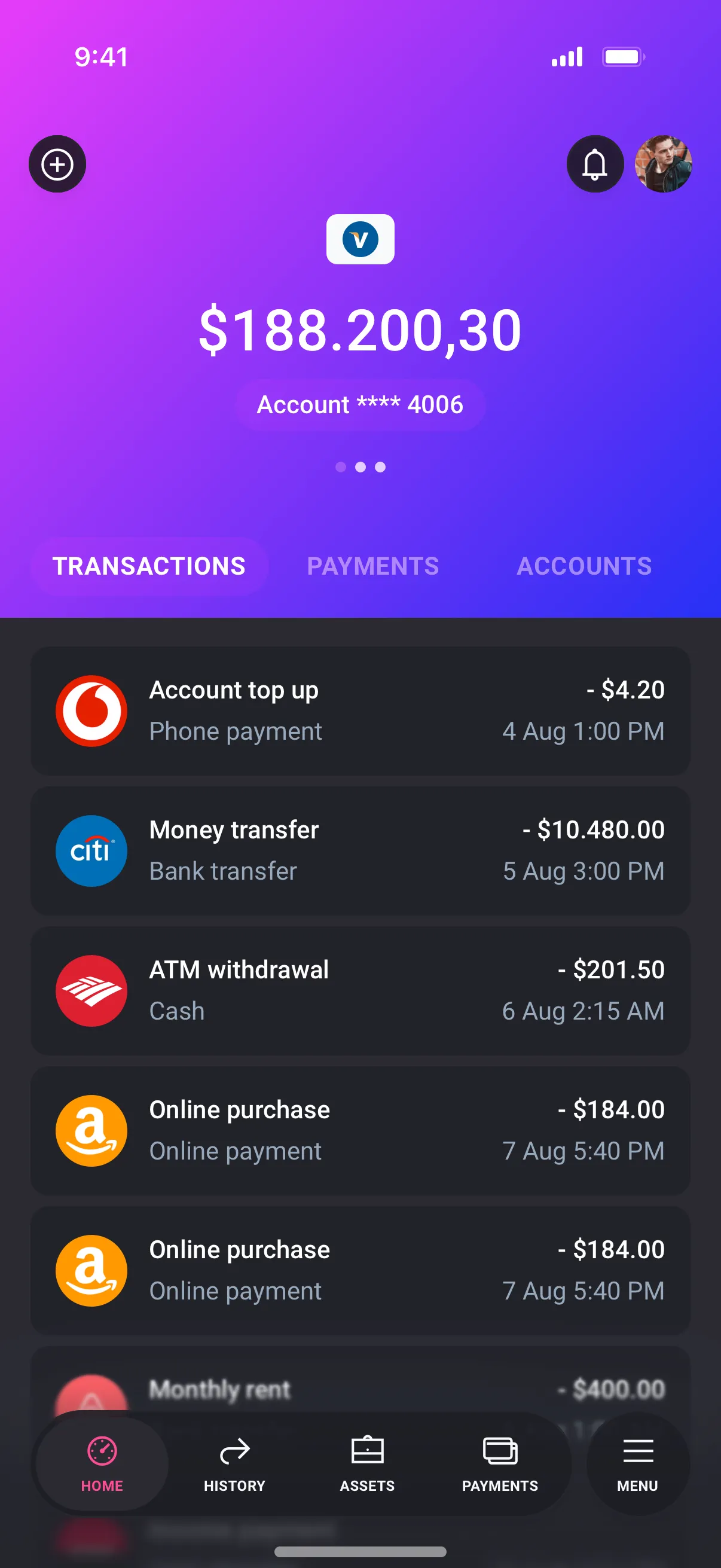 Mobile payment app design