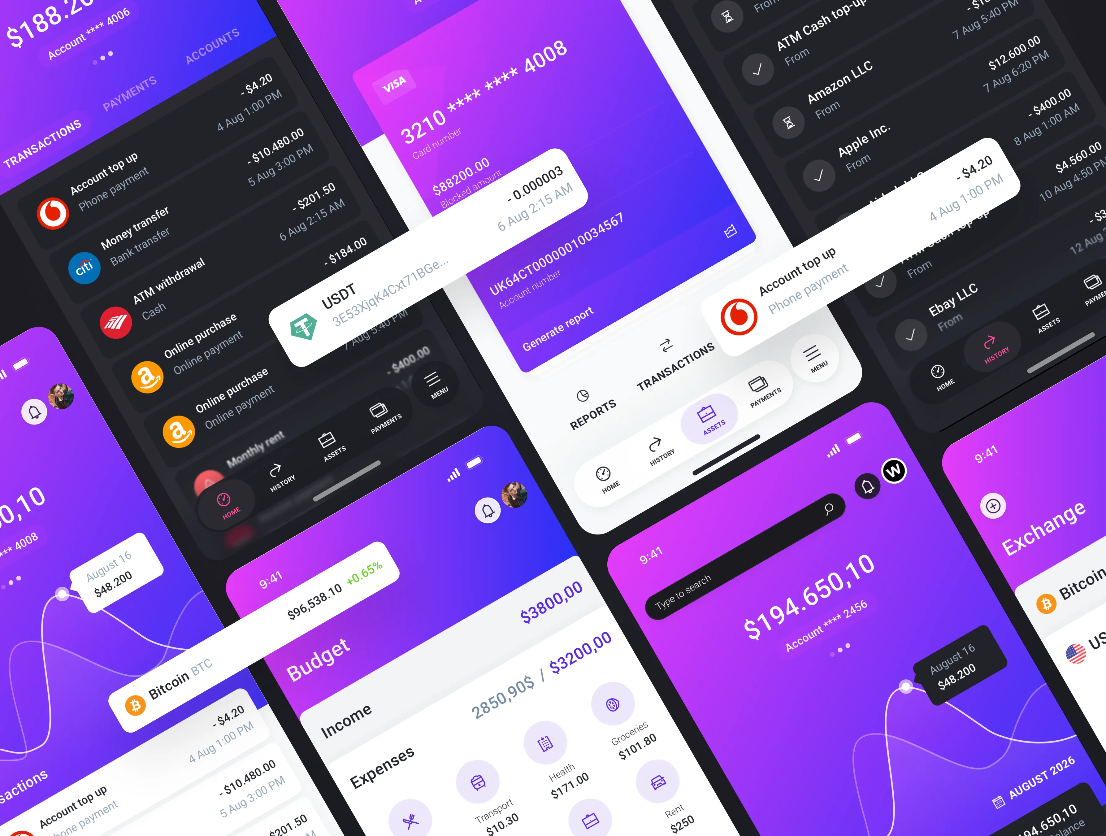 IOWallet Mobile UI kit