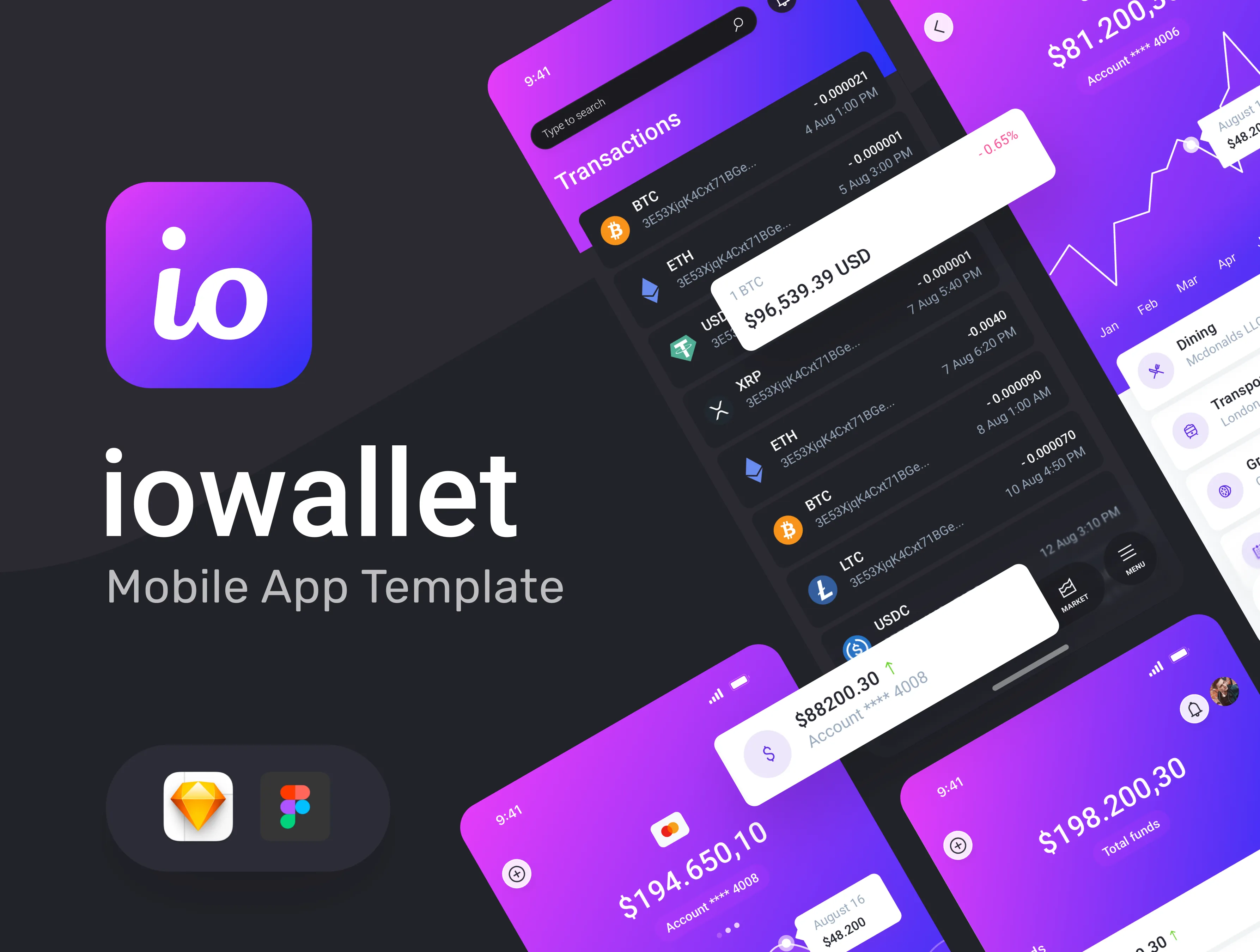 IOWallet Mobile UI kit