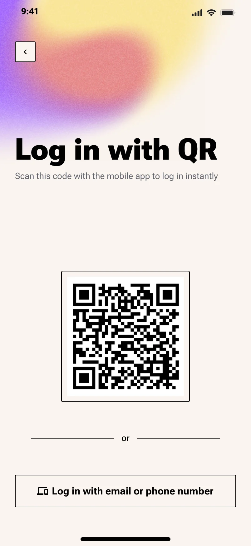Mobile onboarding design