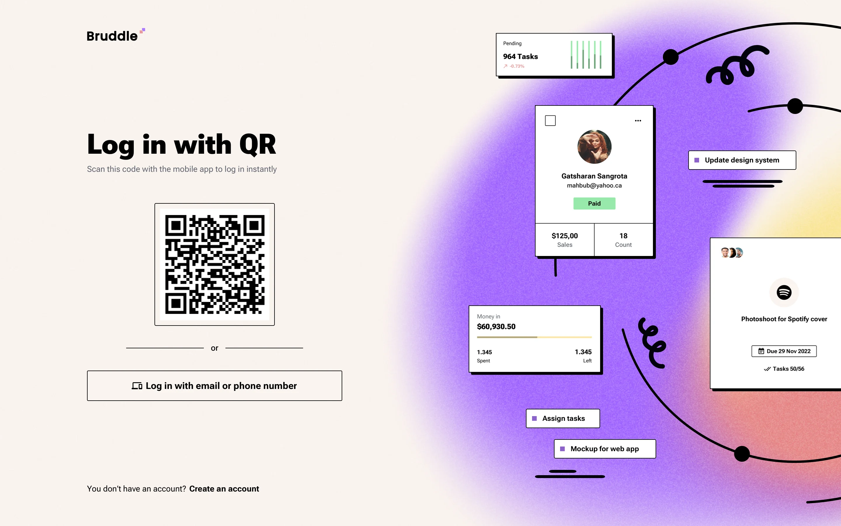 Registration page design template