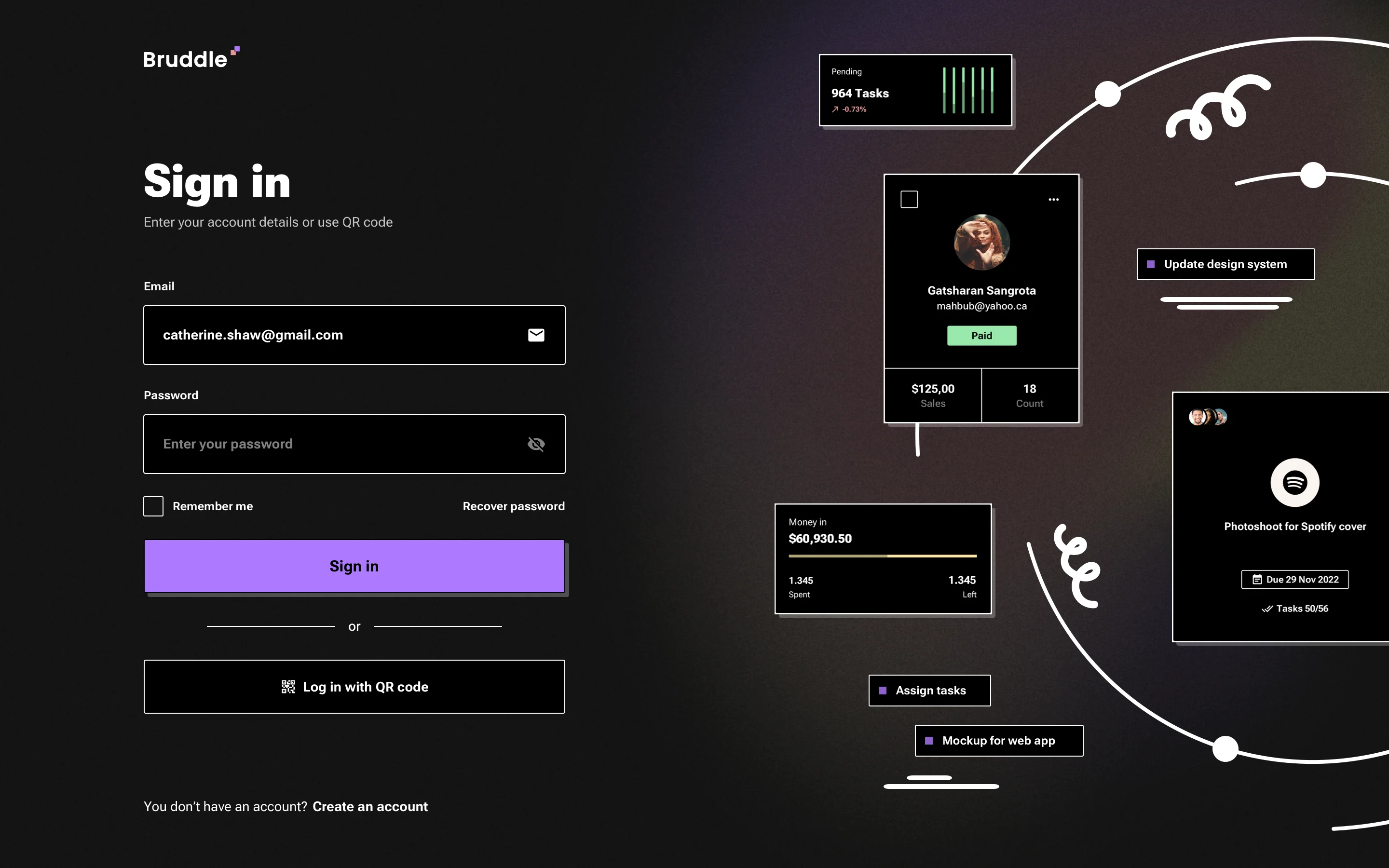 Sign In page UI design
