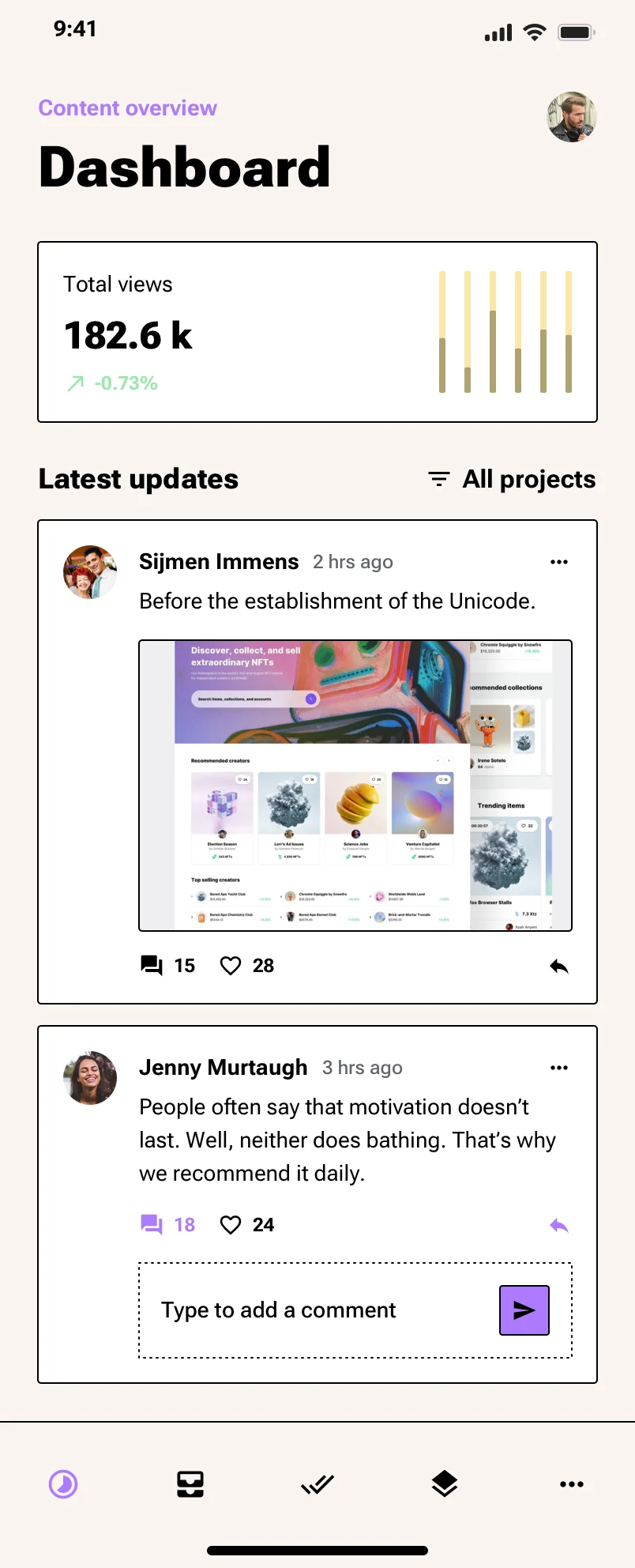 Neo-Brutalism Mobile App design