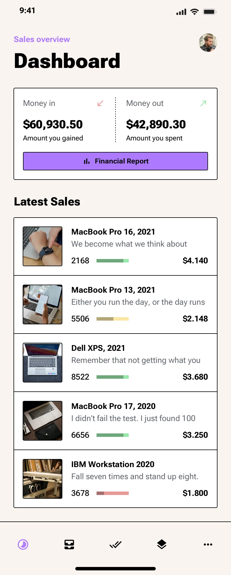Neo-Brutalism Mobile UI design