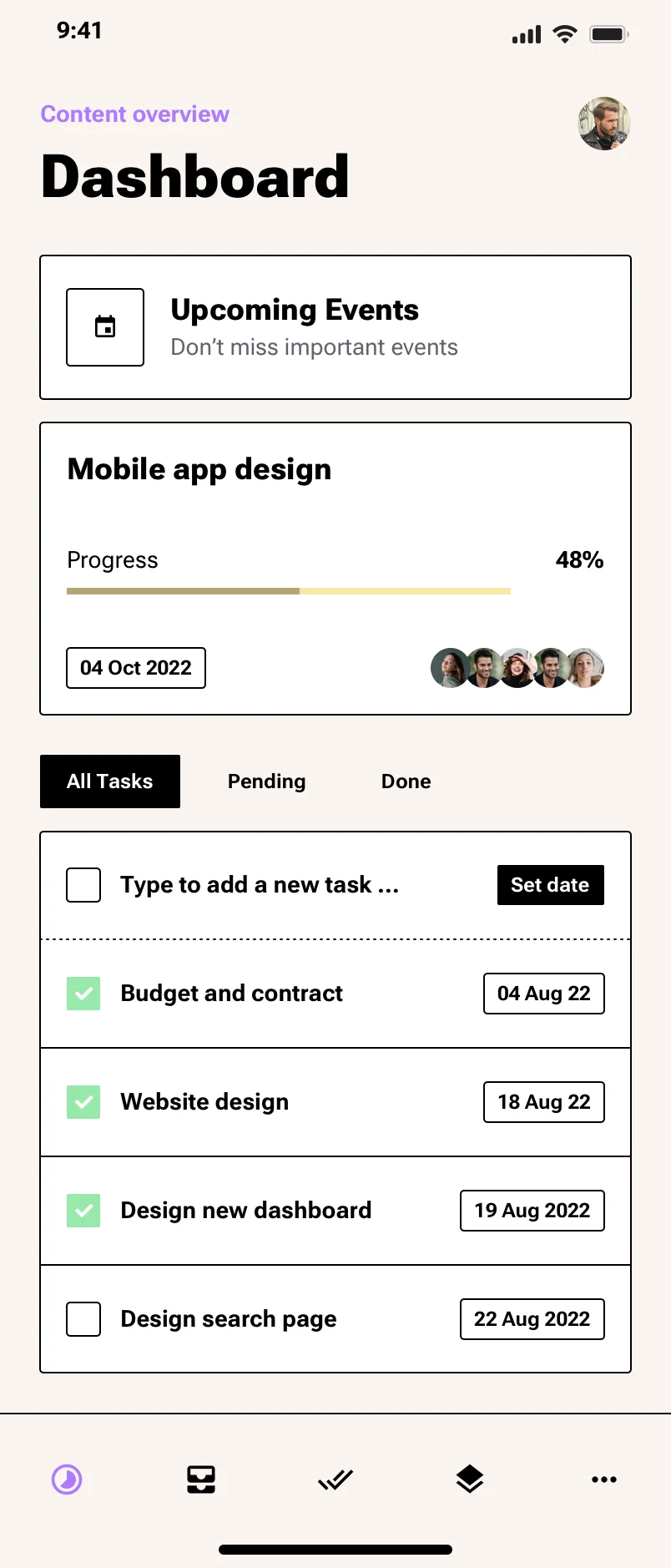 Neo-Brutalism Mobile UI design