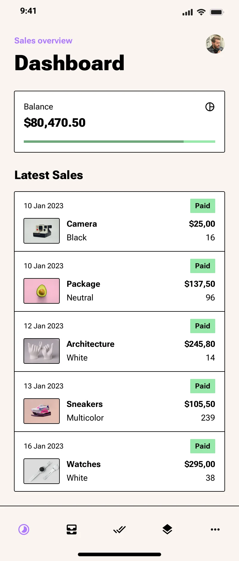 Neo-Brutalism Mobile UI design