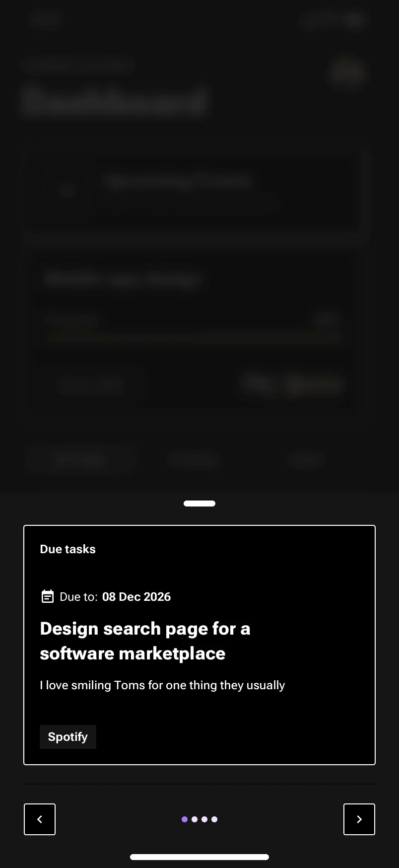Neo-Brutalism mobile dashboard design