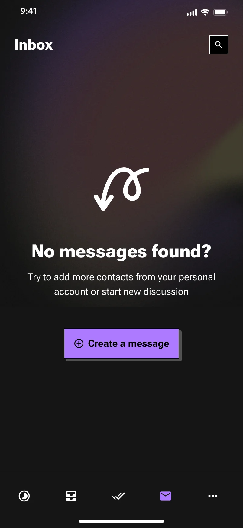 Neo-brutalism mail UI design