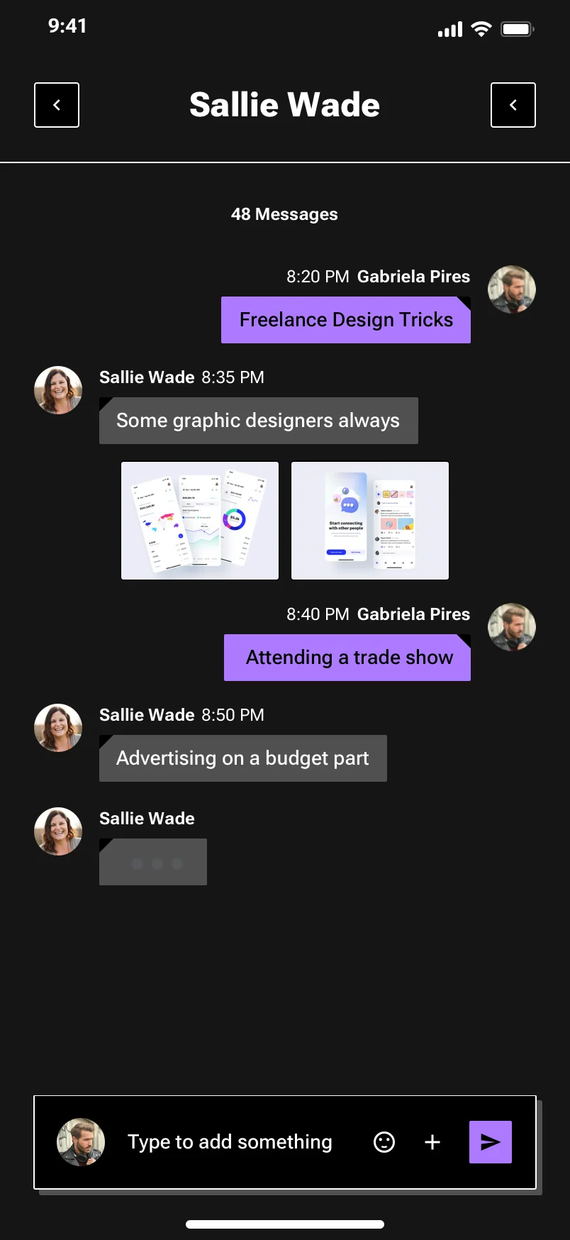 Neo-brutalism mail app design