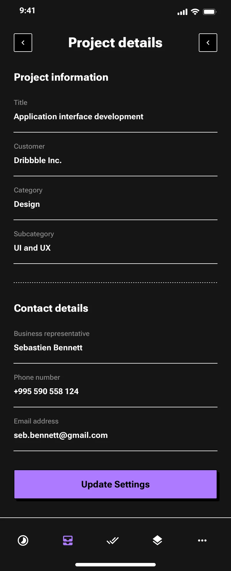 Neo-brutalism productivity app design