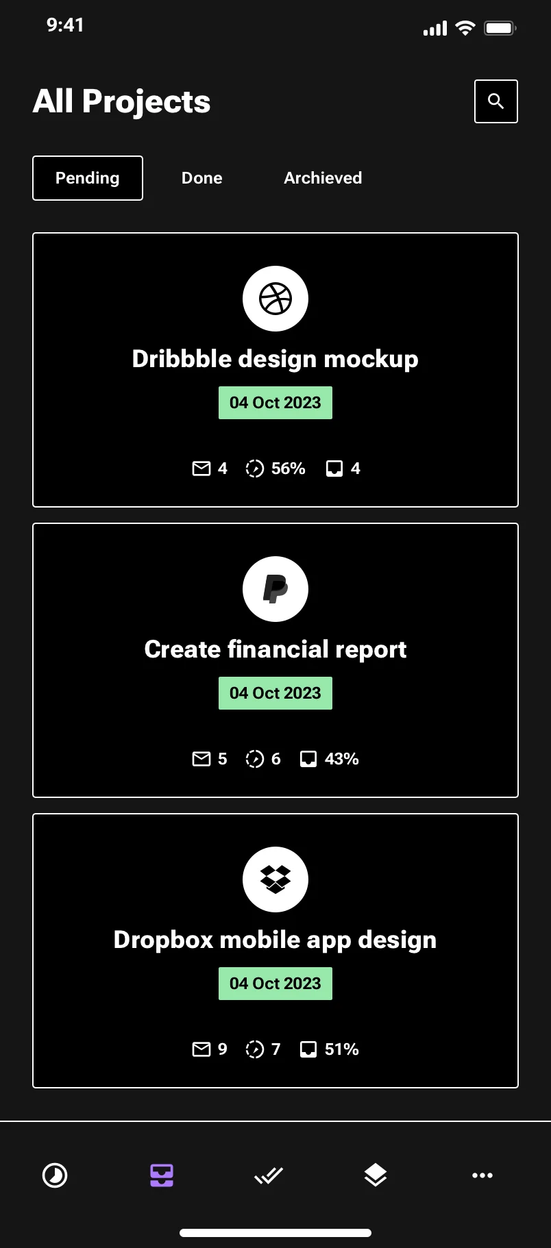 Neo-brutalism productivity app design