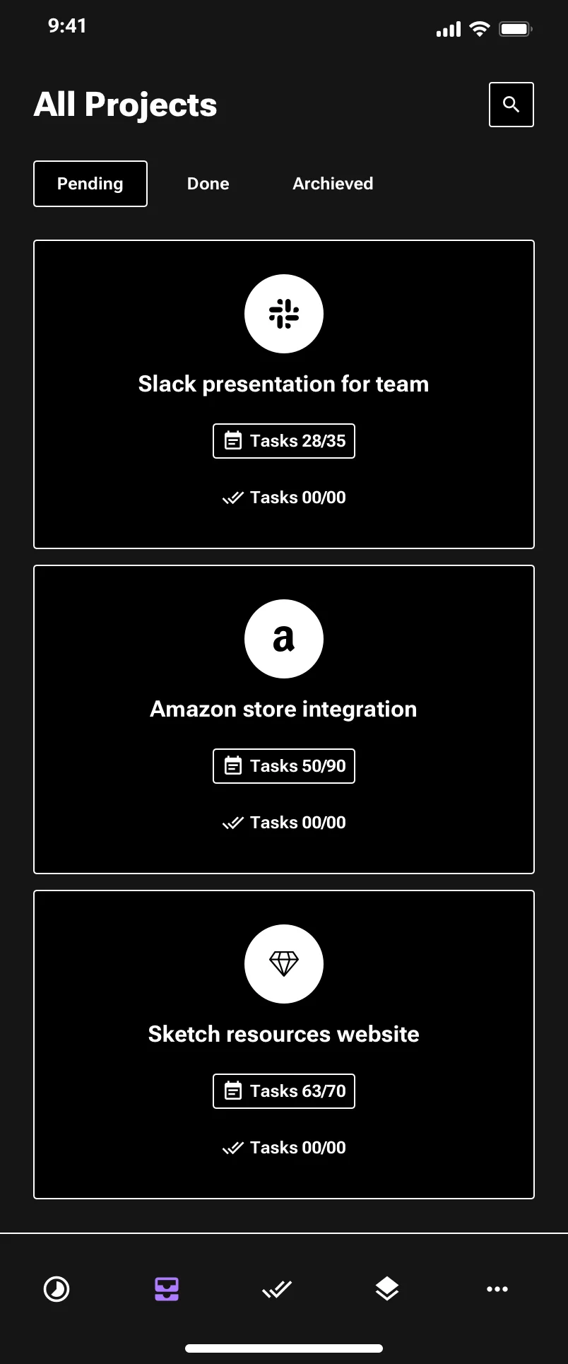 Neo-brutalism productivity app design