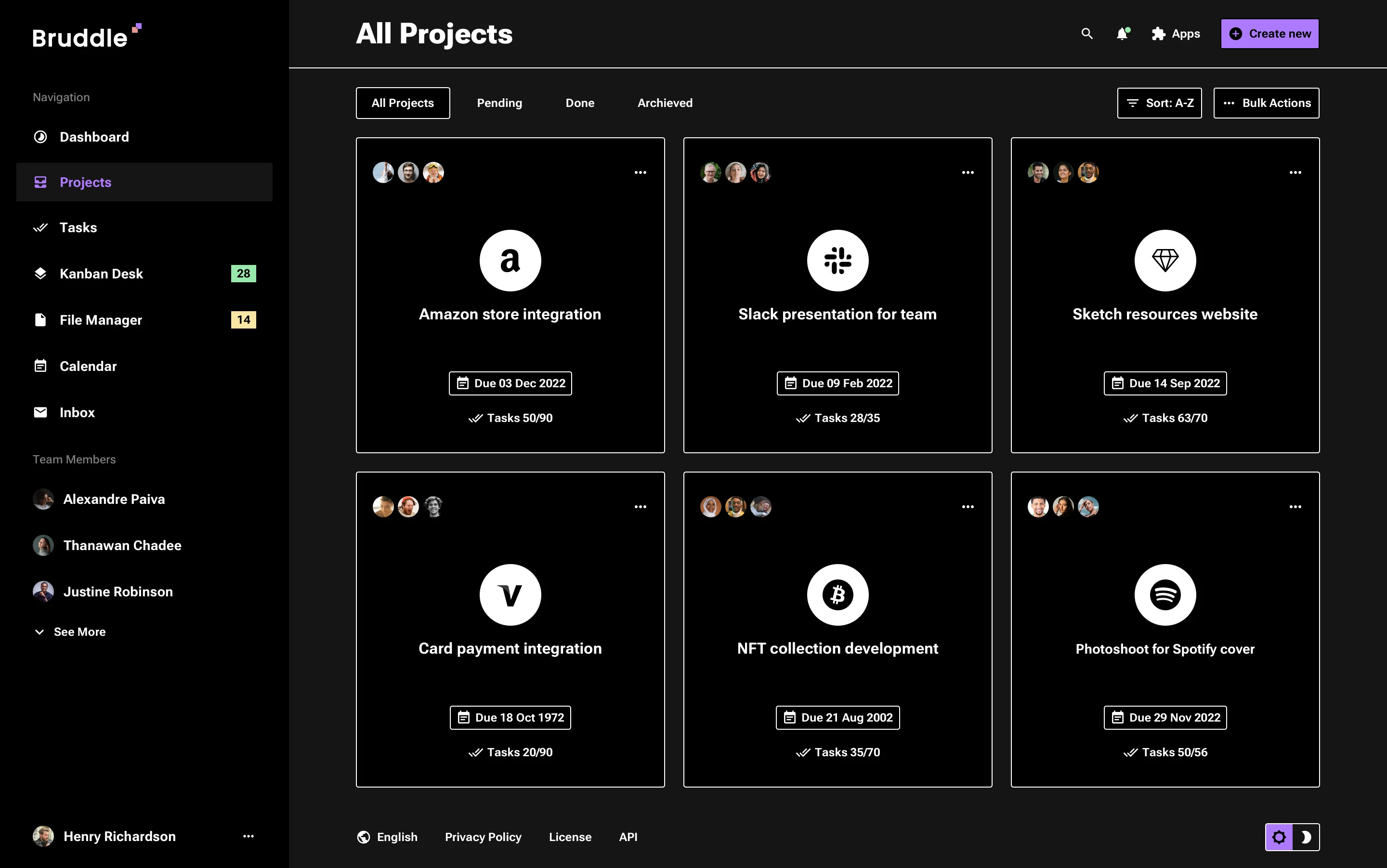 Neo-brutalism productivity app design