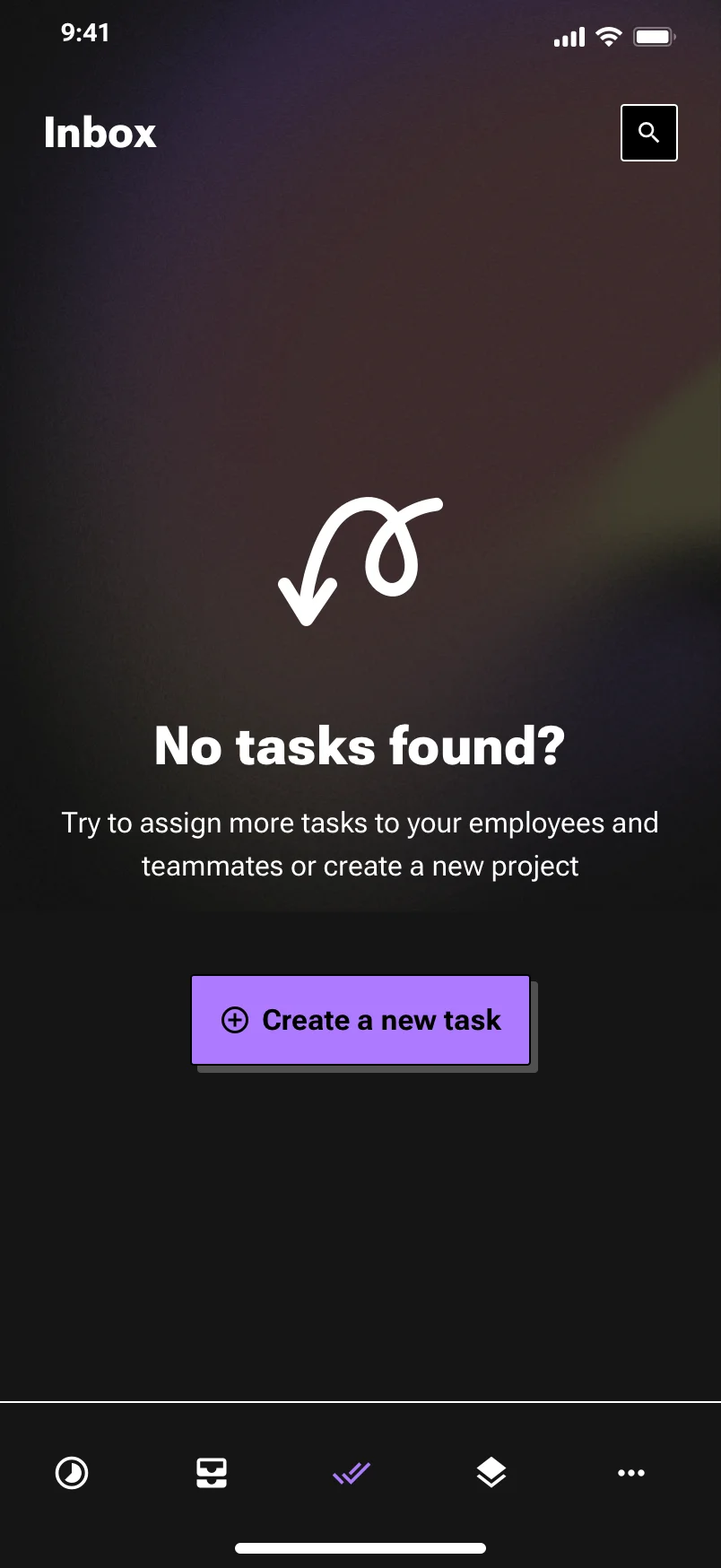 Neo-brutalism mobile tasks list design