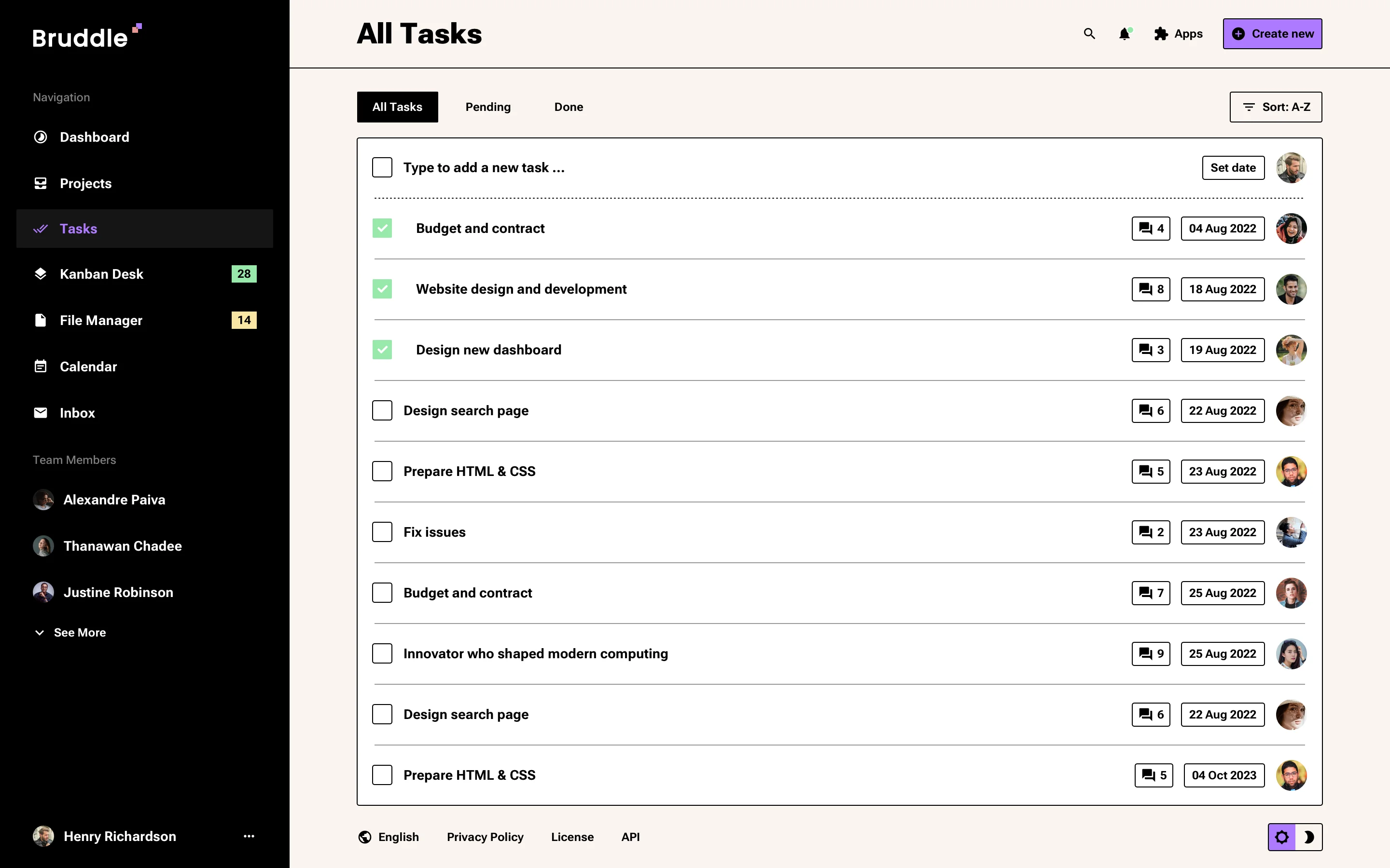 Neo-brutalism to do app design
