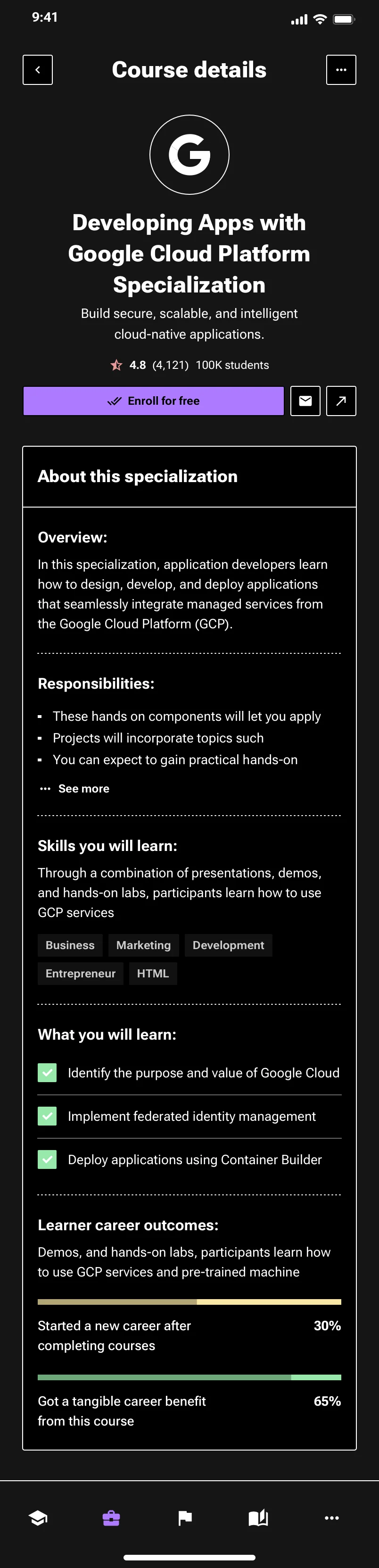 Neo-brutalism education saas mobile app
