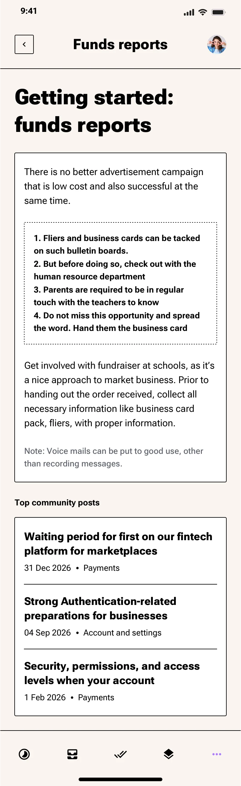 Neo-brutalism help center mobile app design