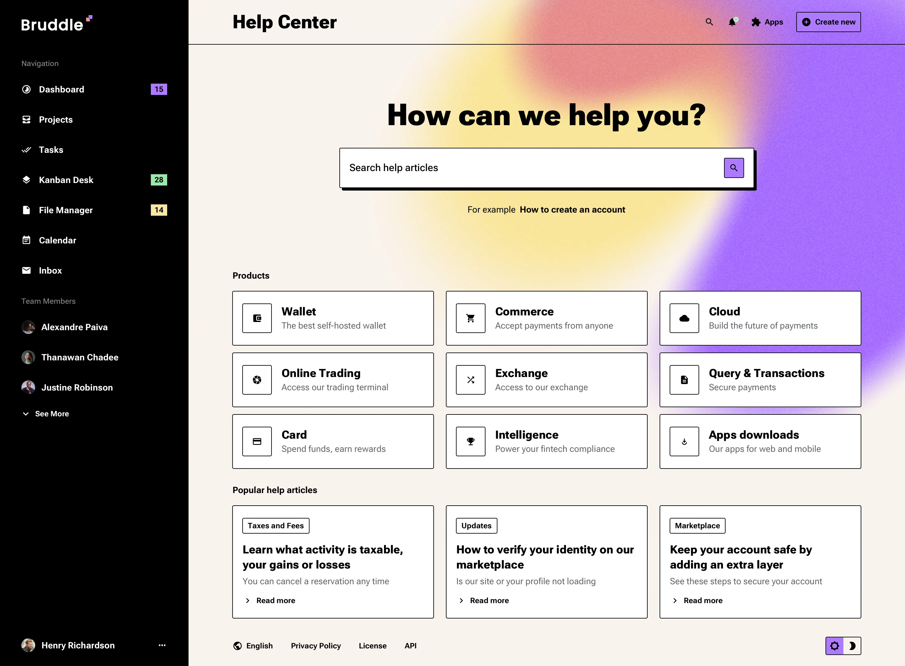 Neo-brutalism education app design