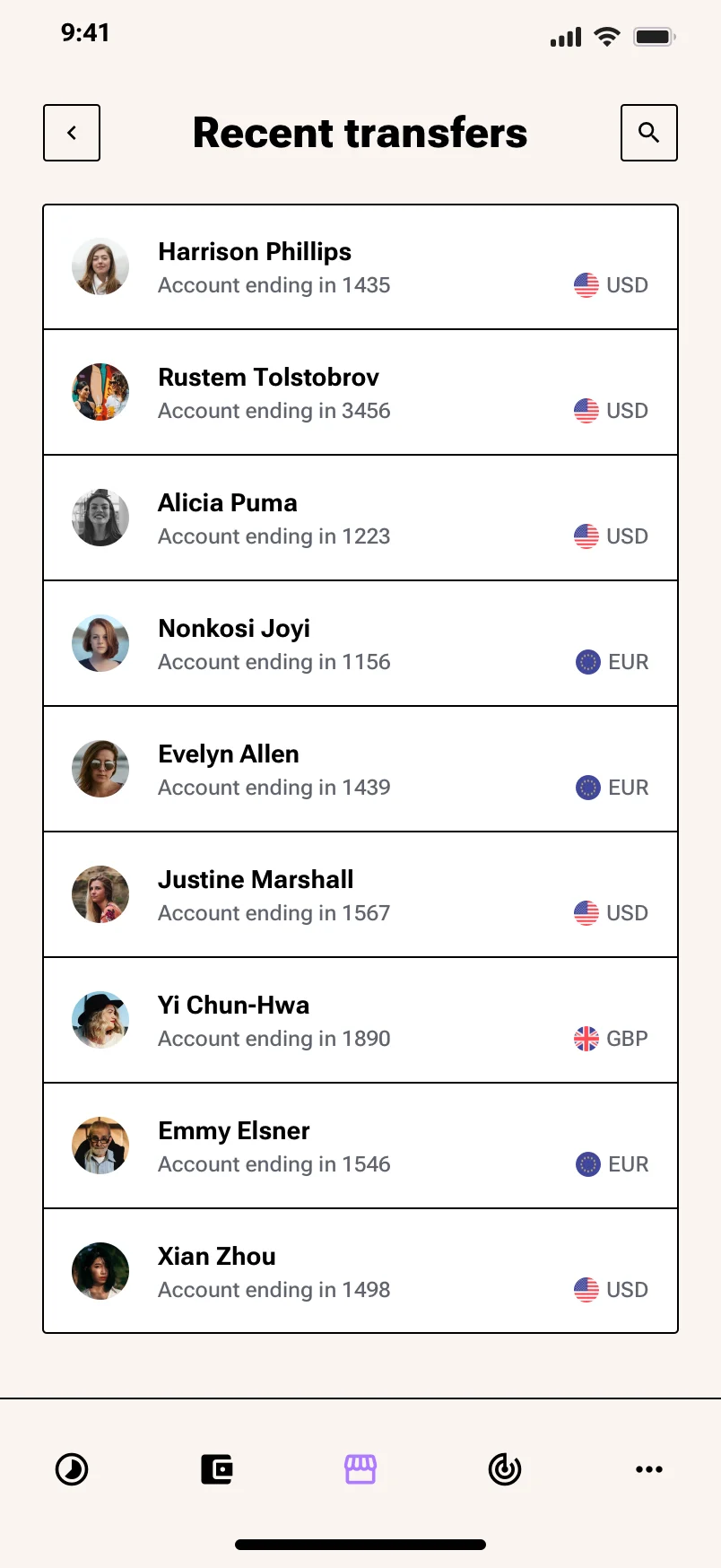 Neo-brutalism mobile payment app design
