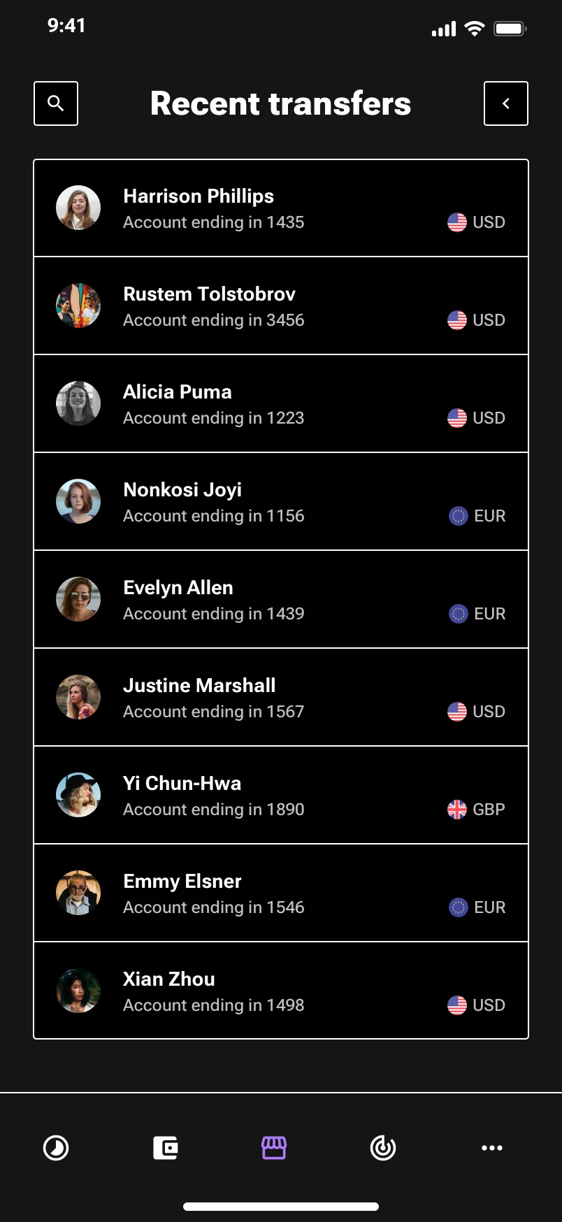 Neo-brutalism finance app design