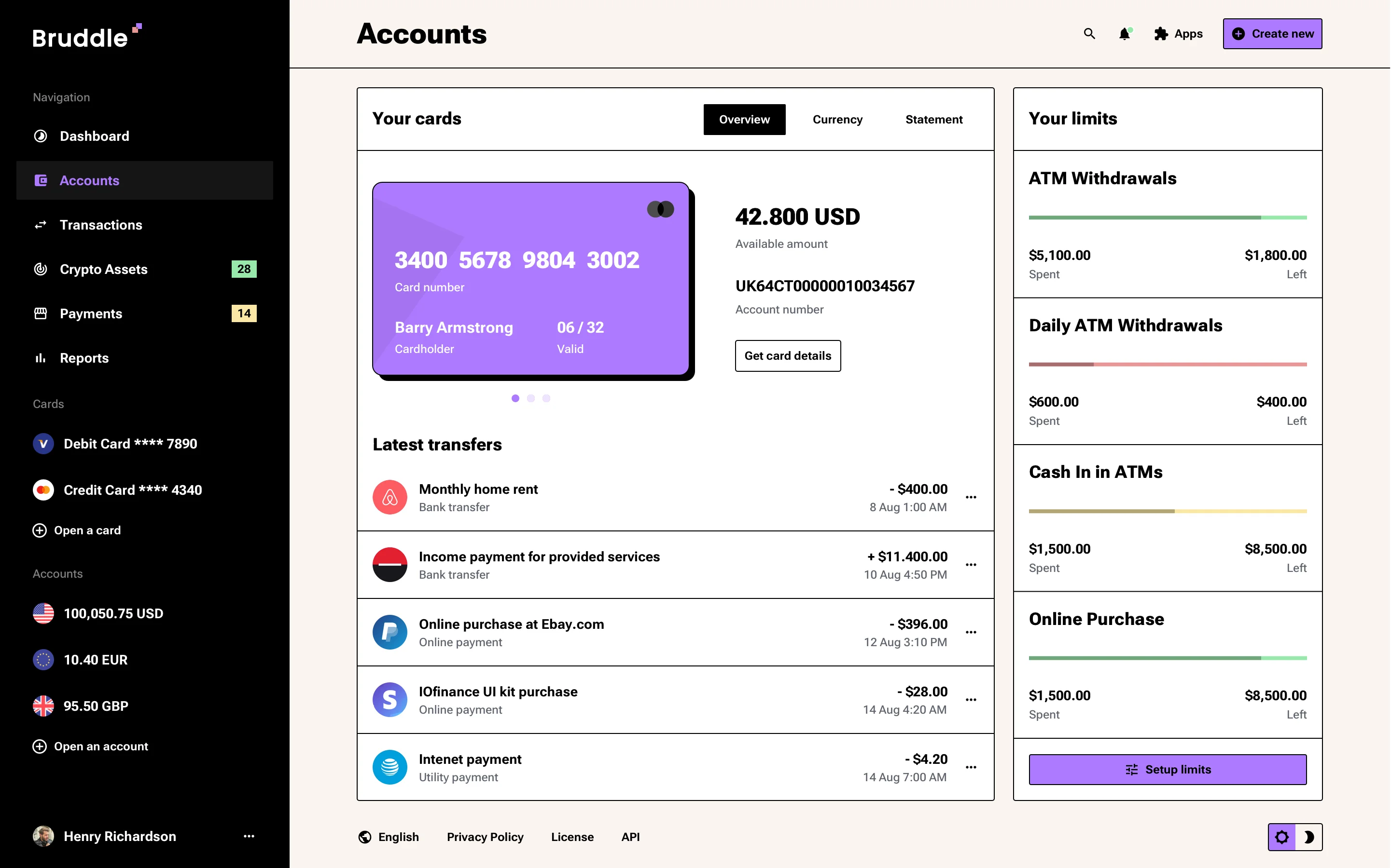 Neo-brutalism payment UI kit