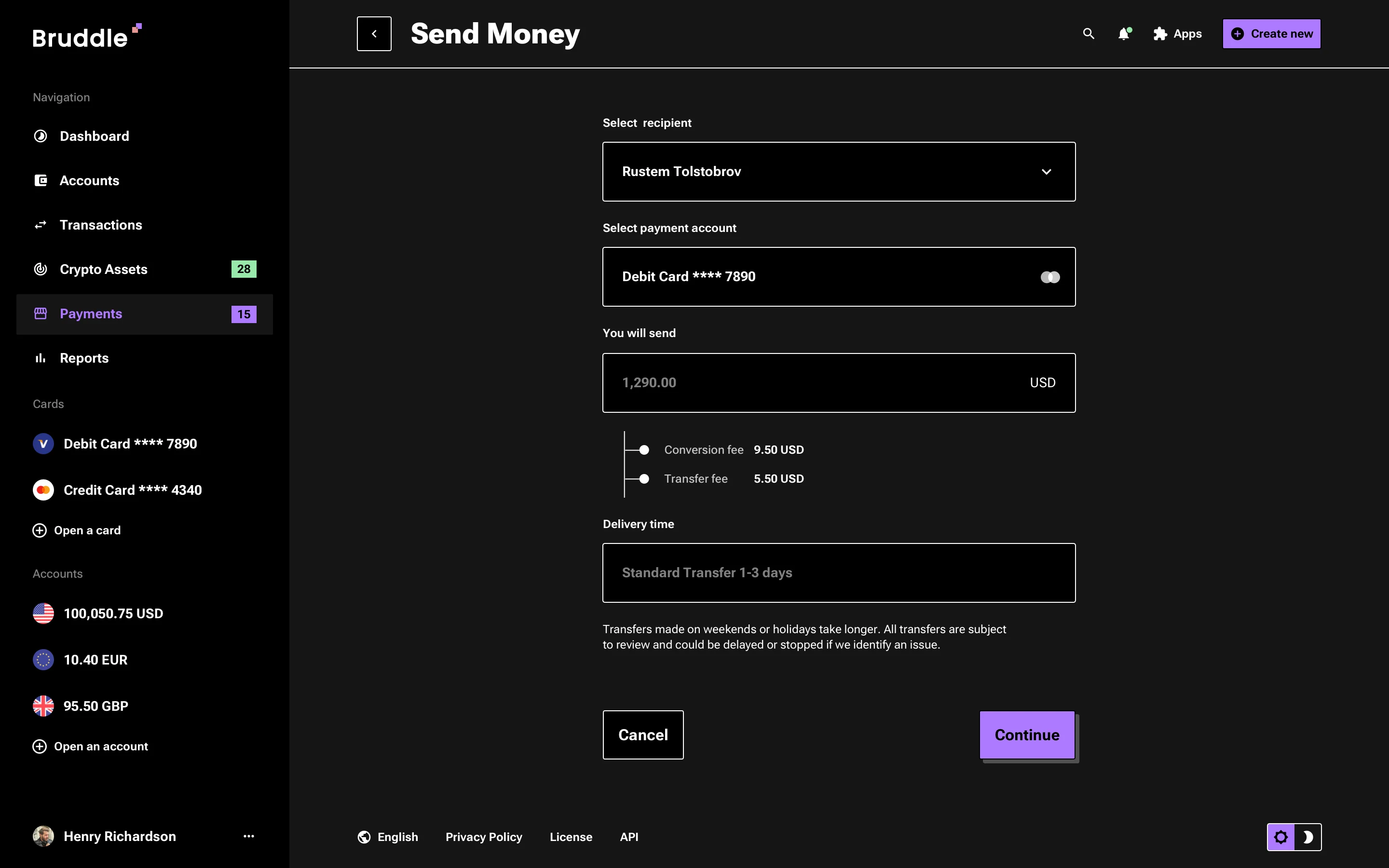 Neo-brutalism banking web app design