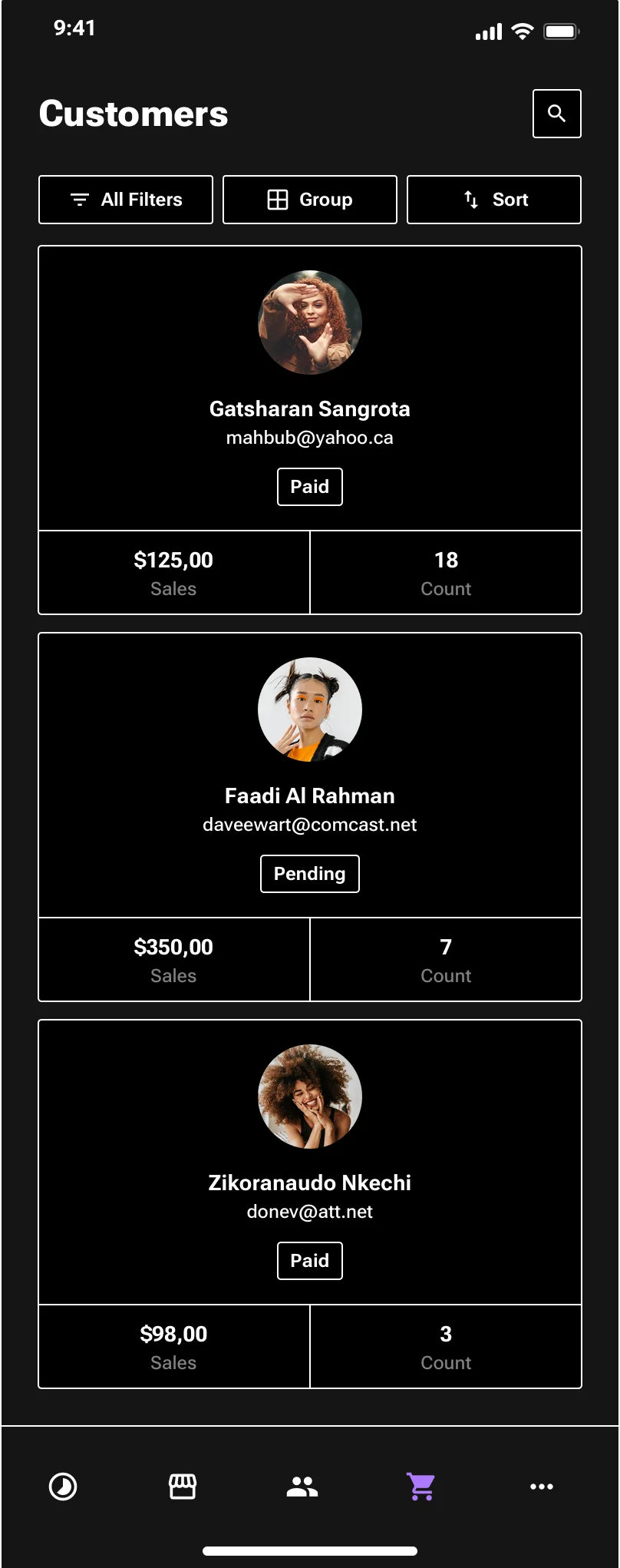 Neo-brutalism mobile SaaS app design