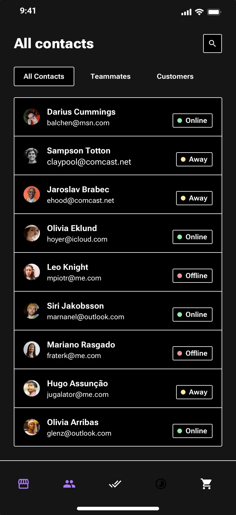 Neo-brutalism mobile SaaS app design