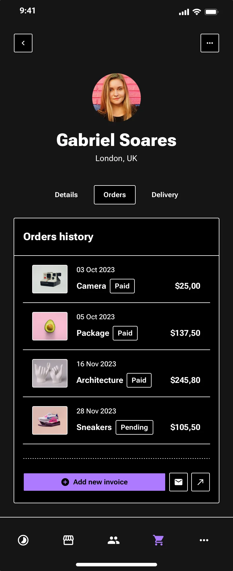 Neo-brutalism mobile SaaS app design