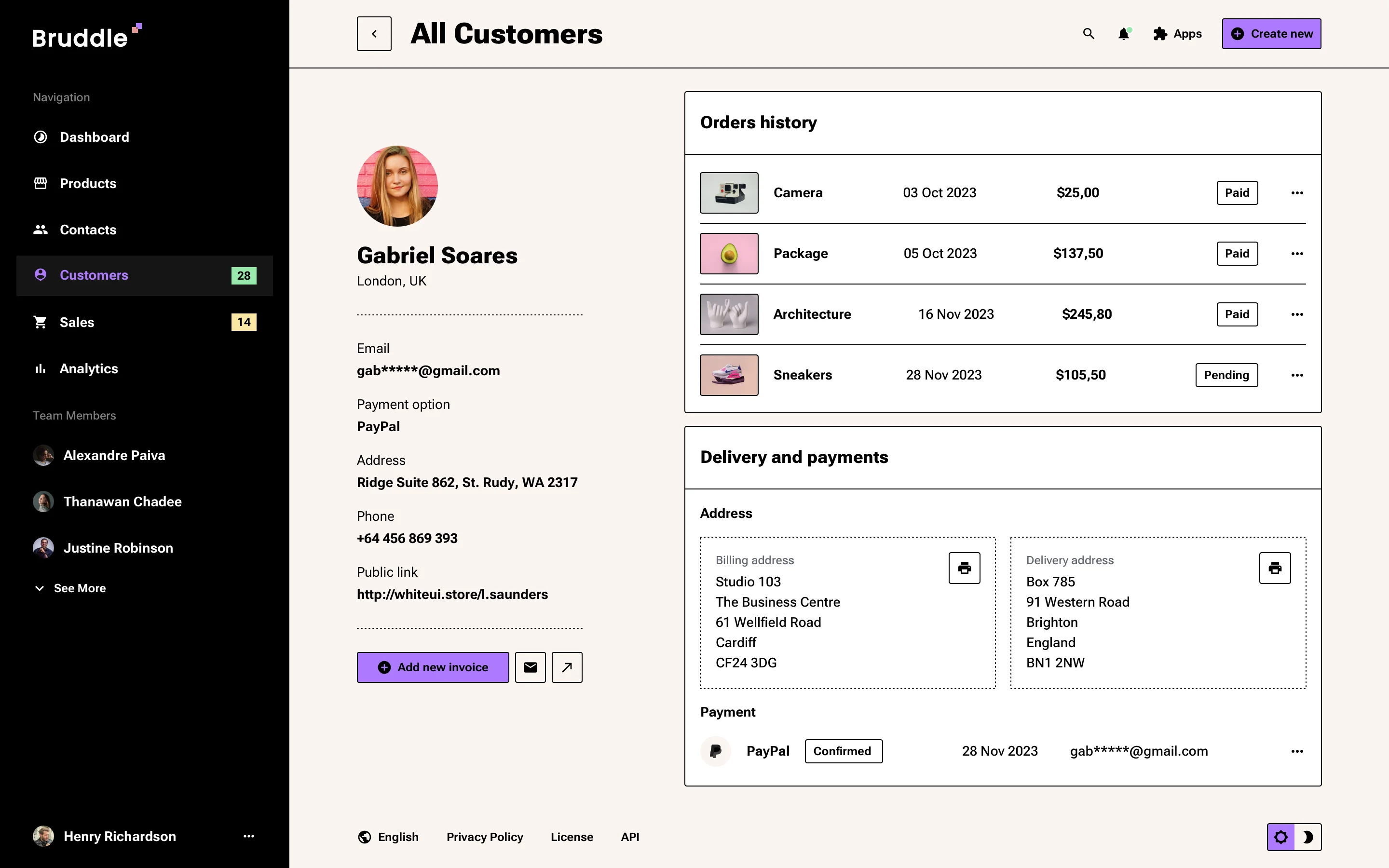 Neo-brutalism e-commerce app design