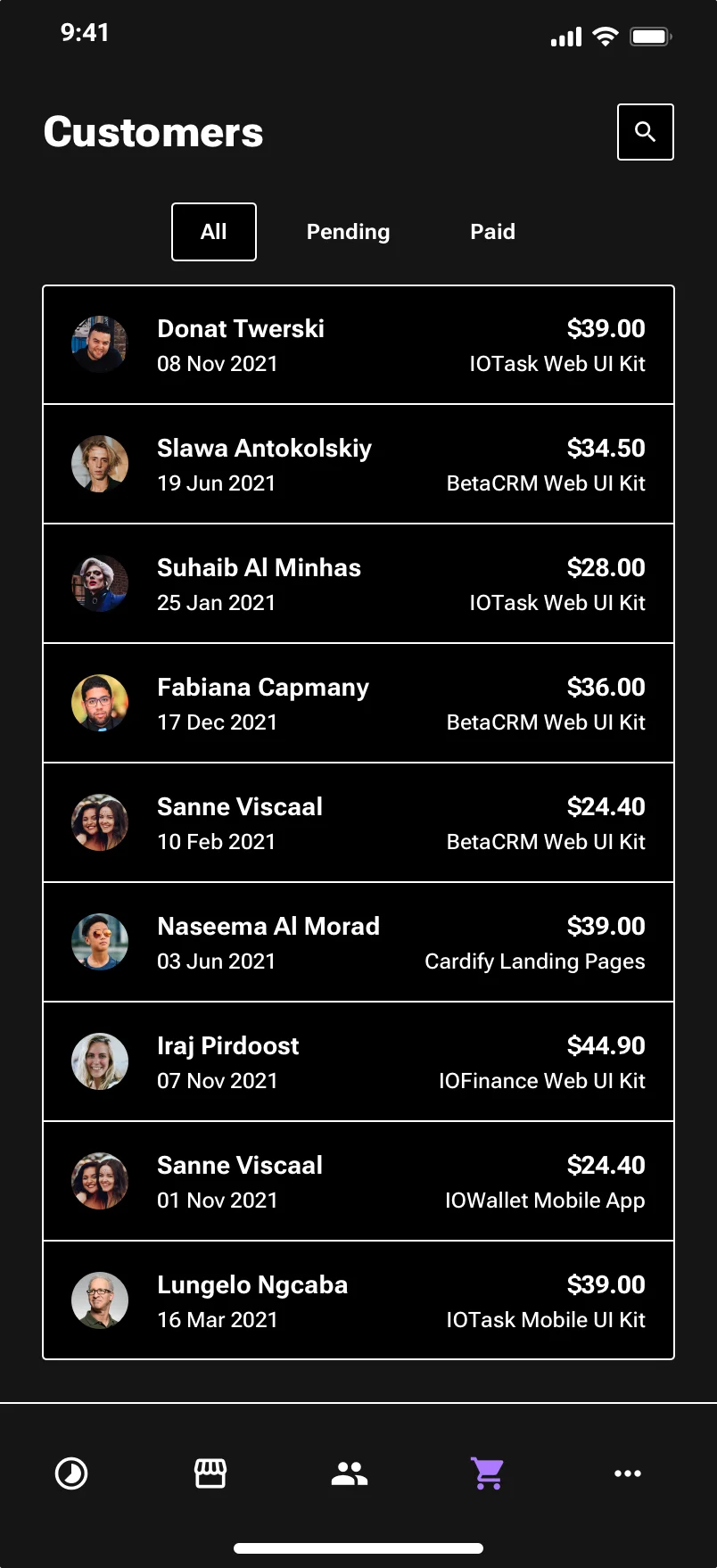 Neo-brutalism mobile SaaS app design