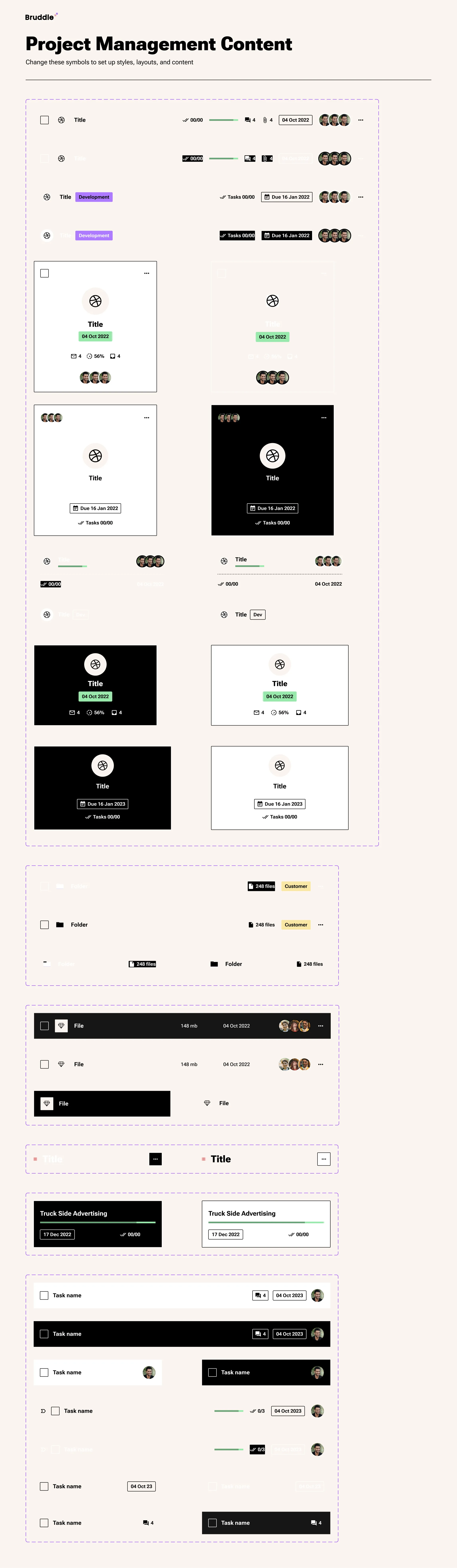 bruddle UI components