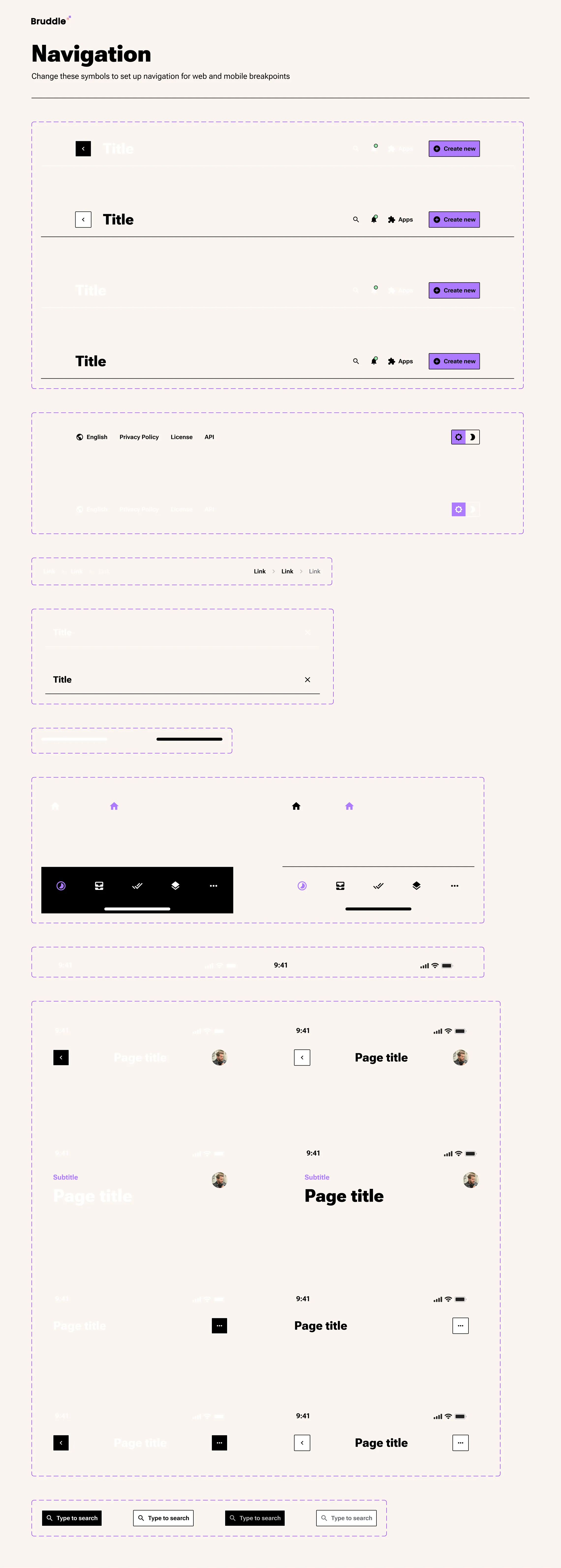 bruddle design system preview
