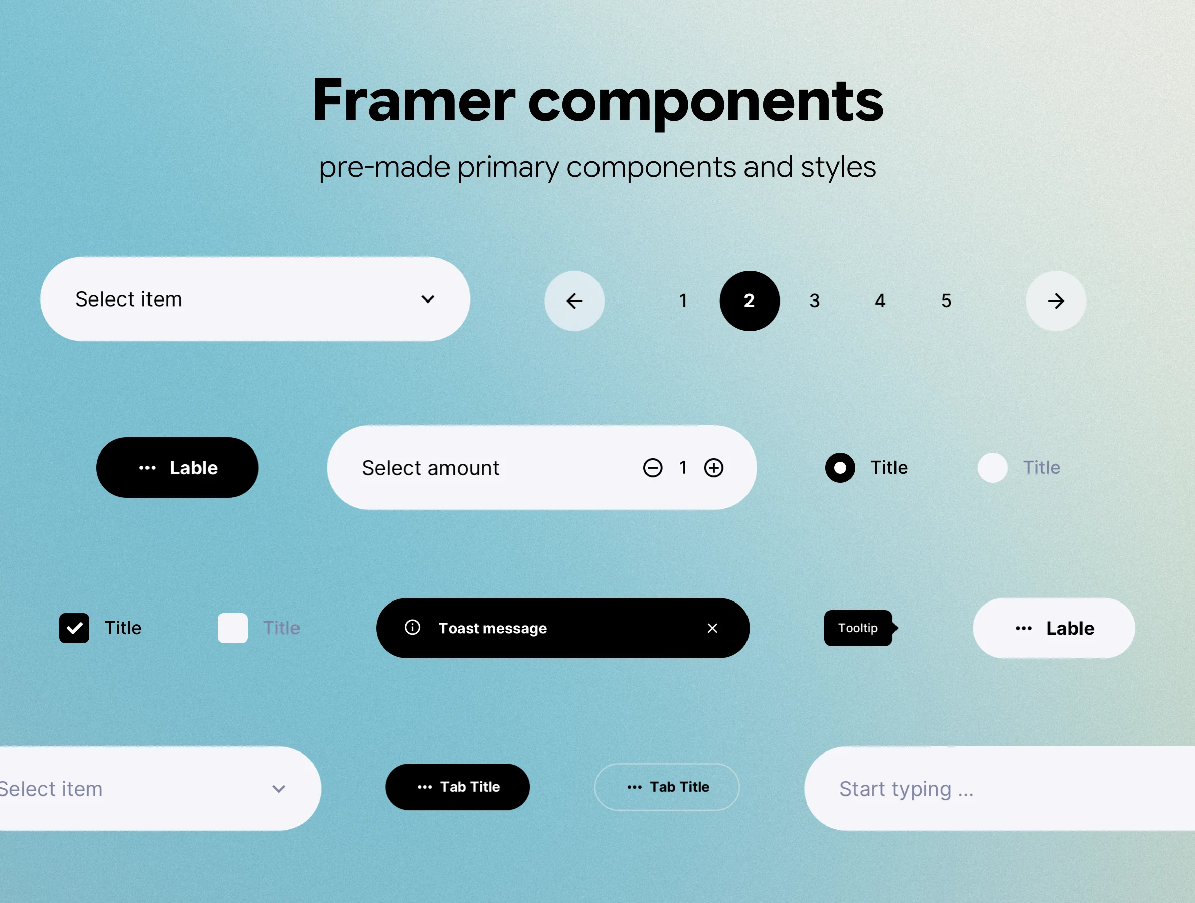Framer UI Components