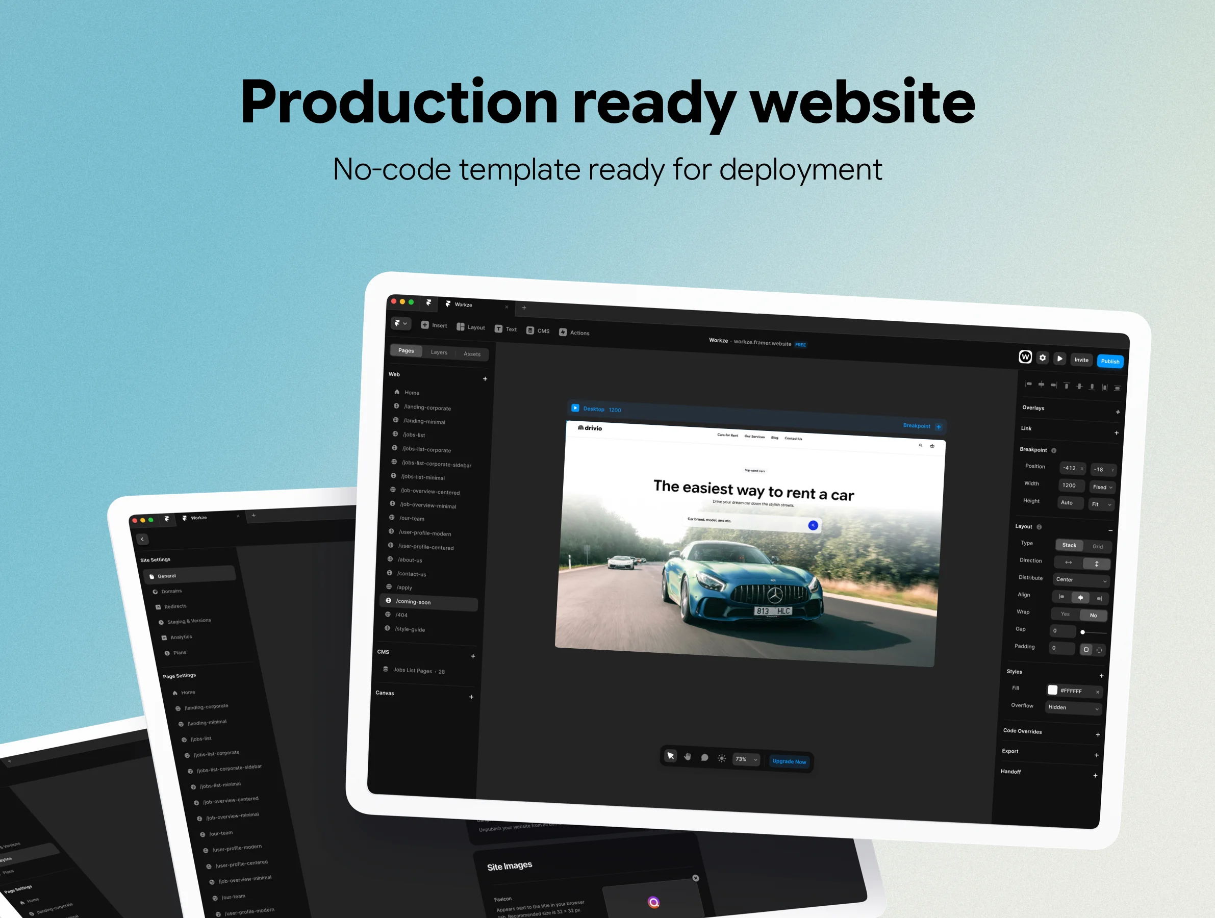 Car Rental Framer Template