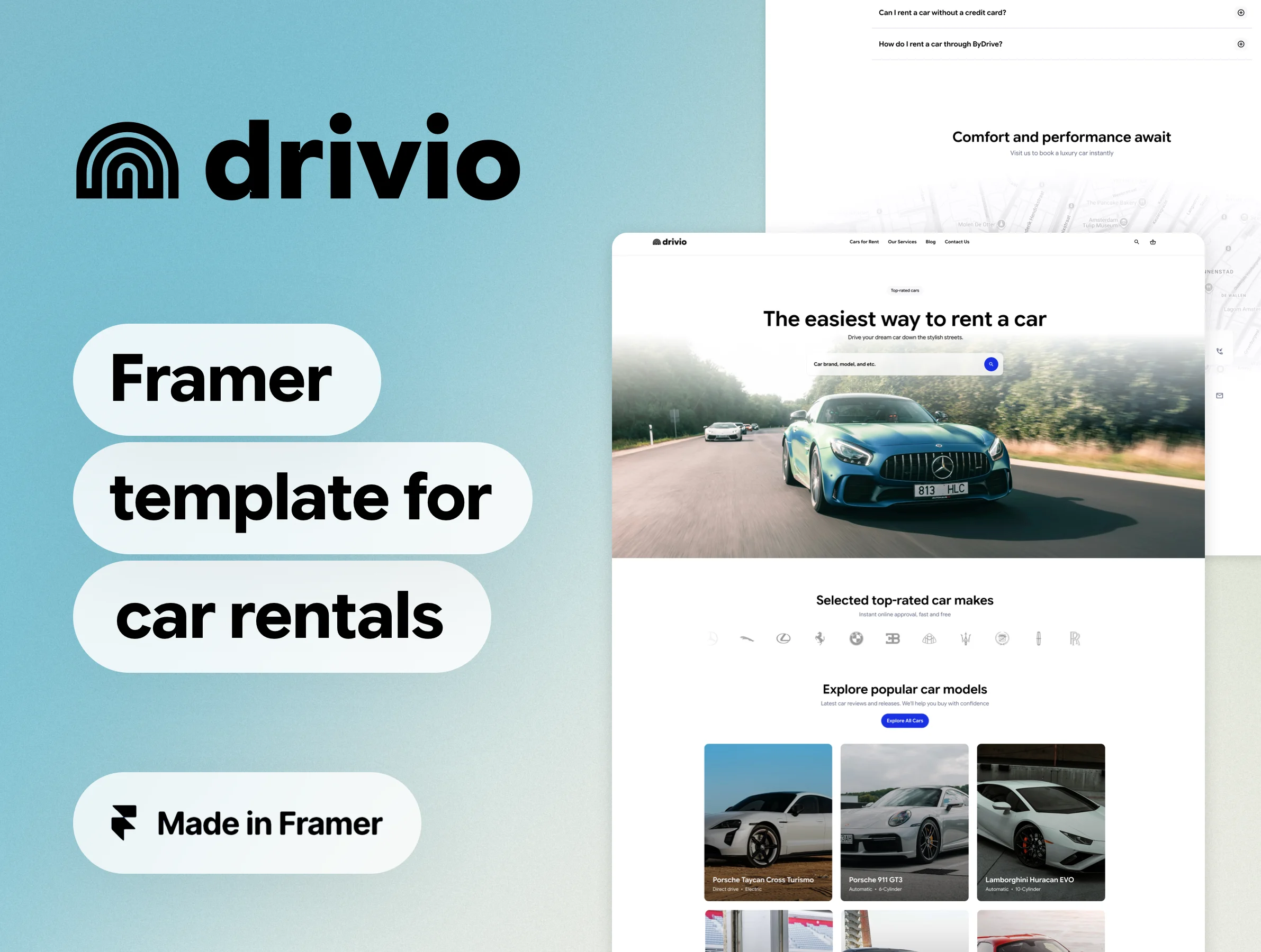 Drivio Framer Template